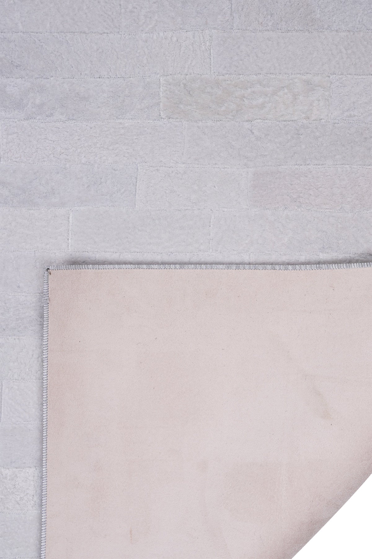 Naar Halı Astragan Deri Patchwork El Yapımı Dekoratif Halı — detay 5