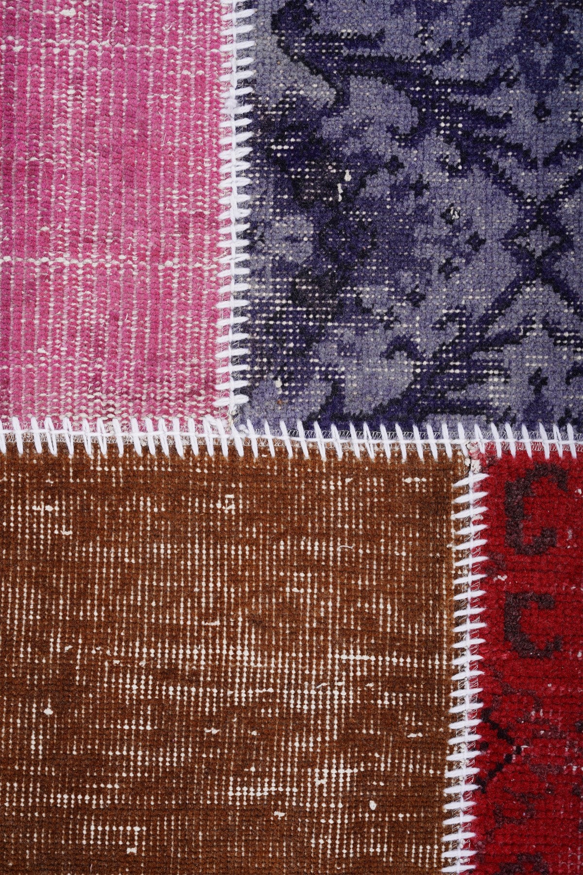 Naar Halı Patchwork El Yapımı Daire Halı — detay 1
