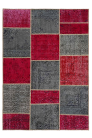 Naar Halı Patchwork El Yapımı Dekoratif Halı — üstten görünüm
