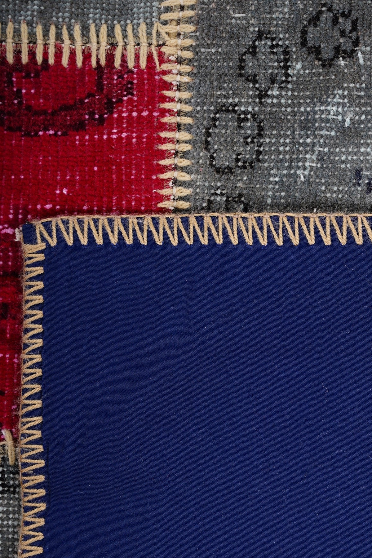 Naar Halı Patchwork El Yapımı Dekoratif Halı — detay 5