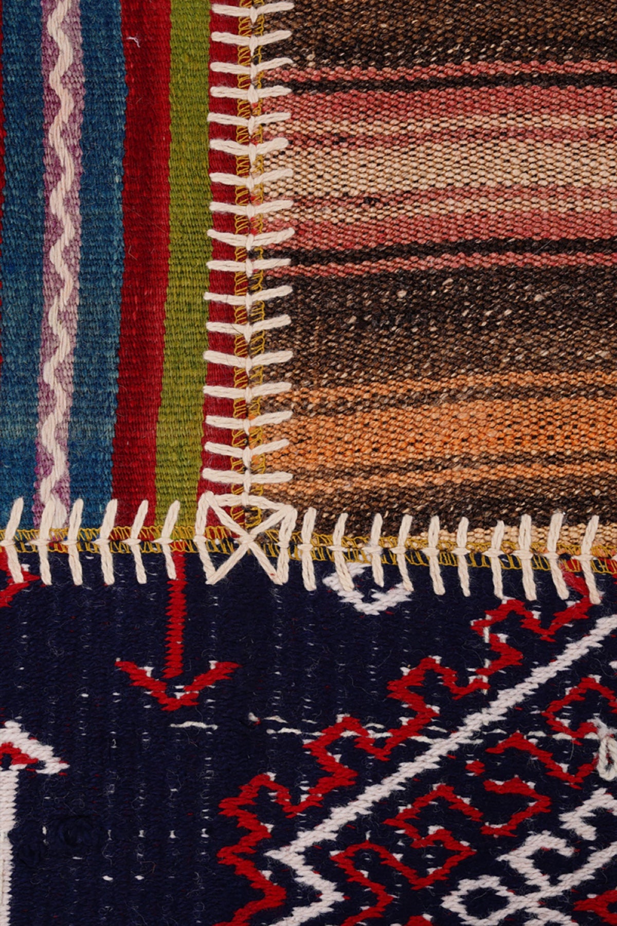 Naar Halı Patchwork El Yapımı Dekoratif Halı — detay 2