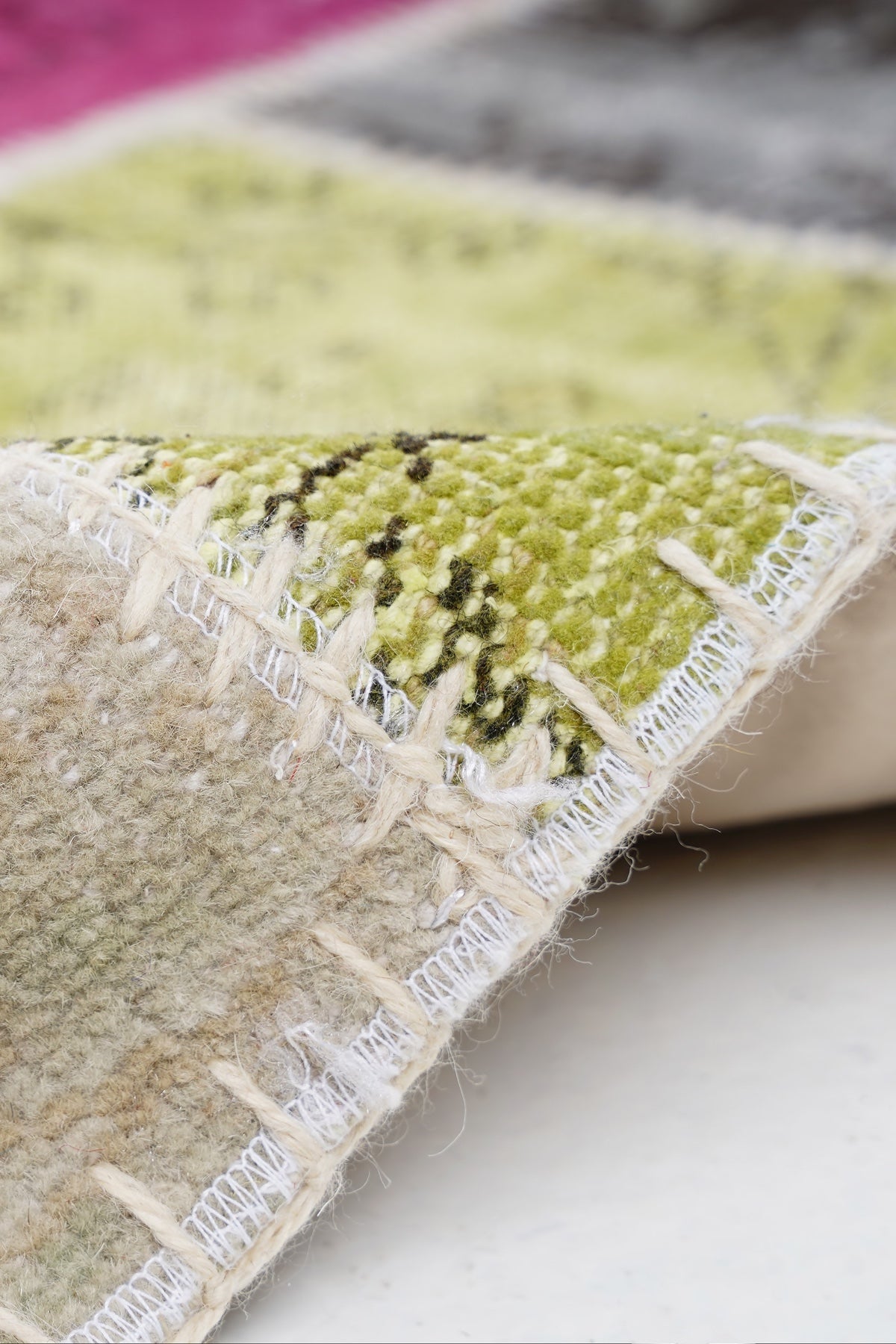 Naar Halı Patchwork El Yapımı Dekoratif Halı — detay 4