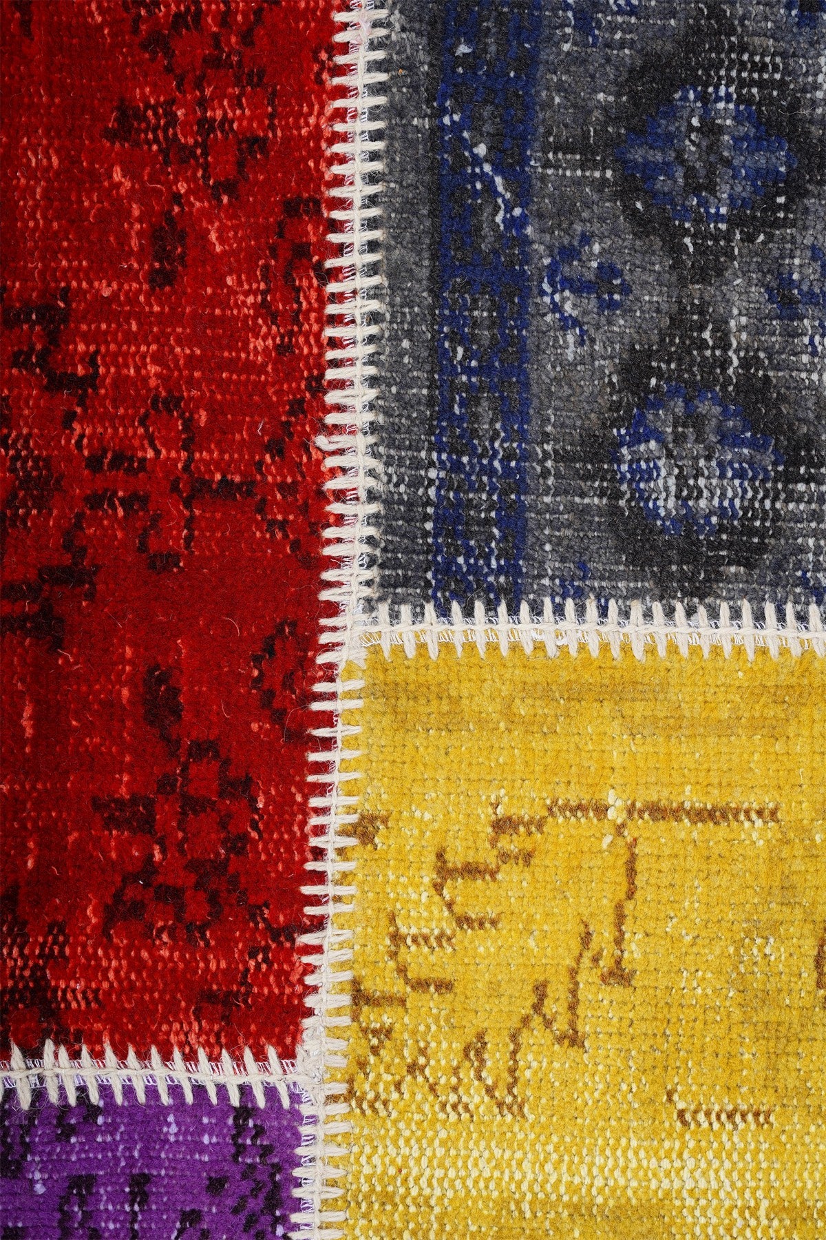 Naar Halı Patchwork El Yapımı Dekoratif Halı — detay 2