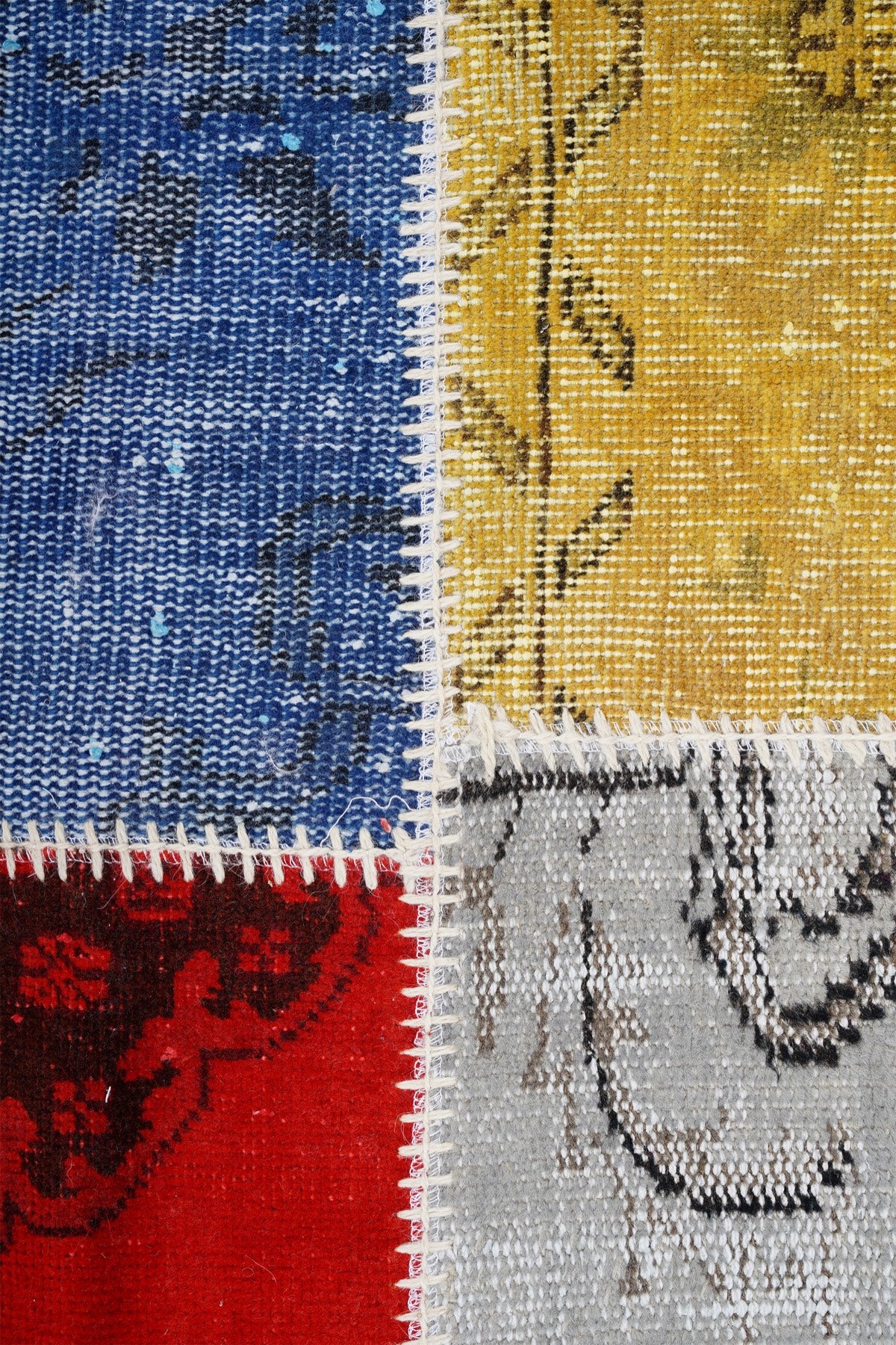 Naar Halı Patchwork El Yapımı Dekoratif Halı — detay 2