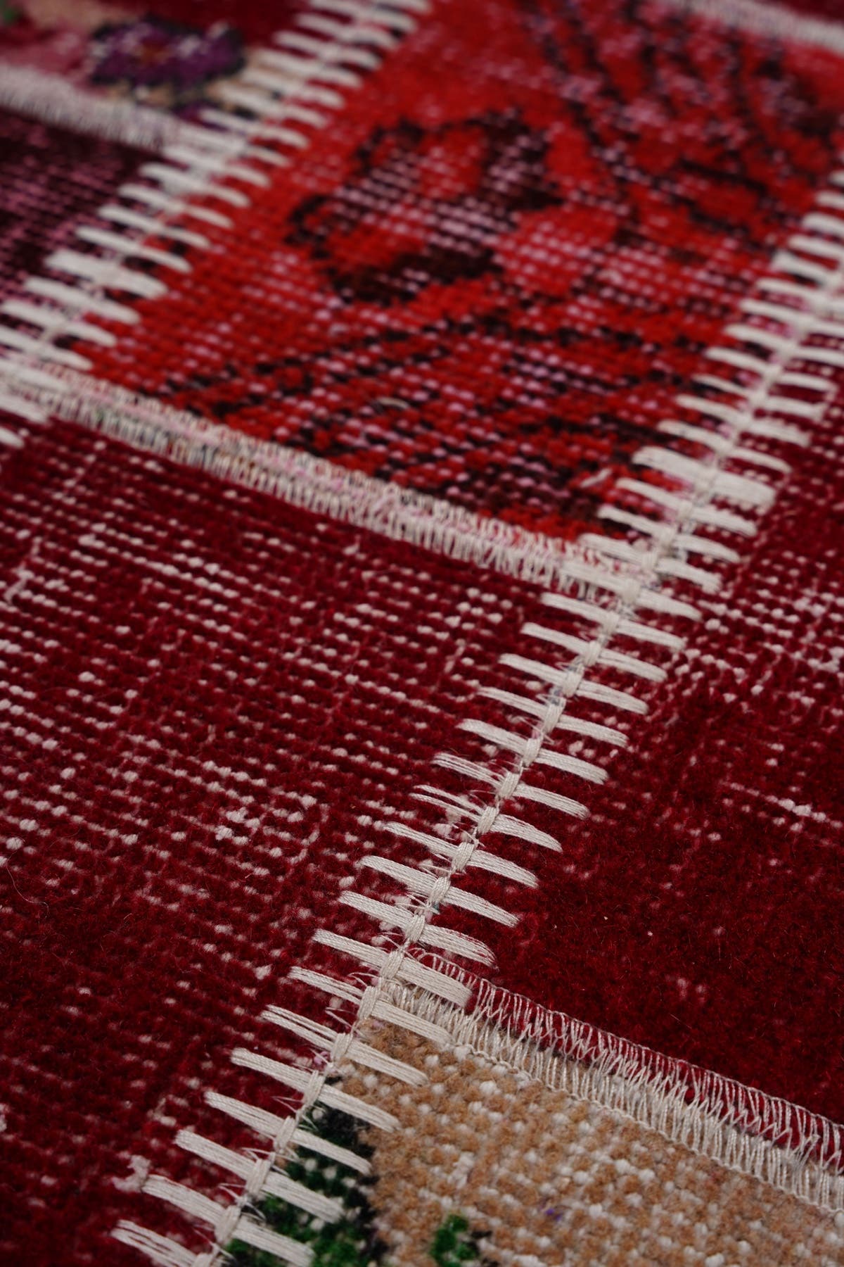 Naar Halı Patchwork El Yapımı Dekoratif Halı — detay 2