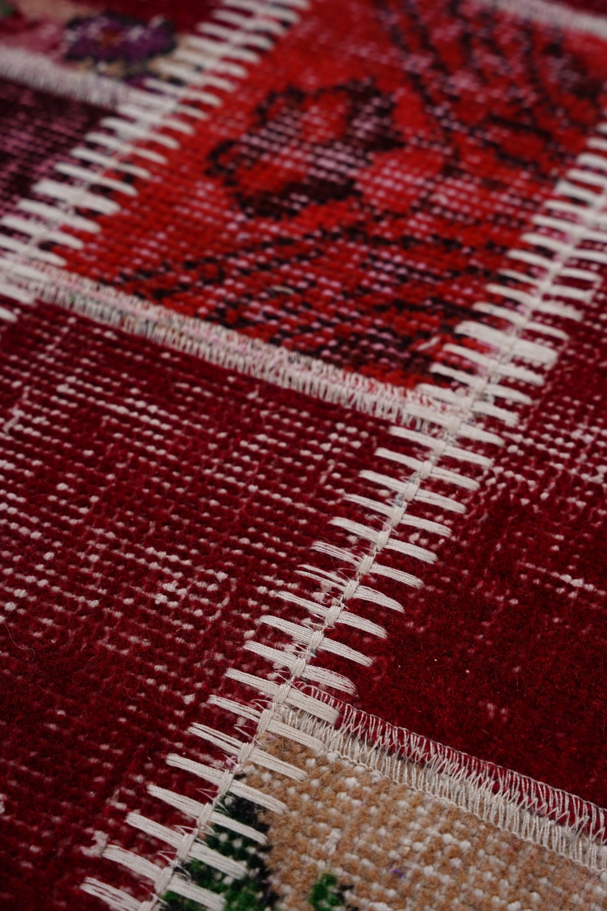 Naar Halı Patchwork El Yapımı Dekoratif Halı — detay 2