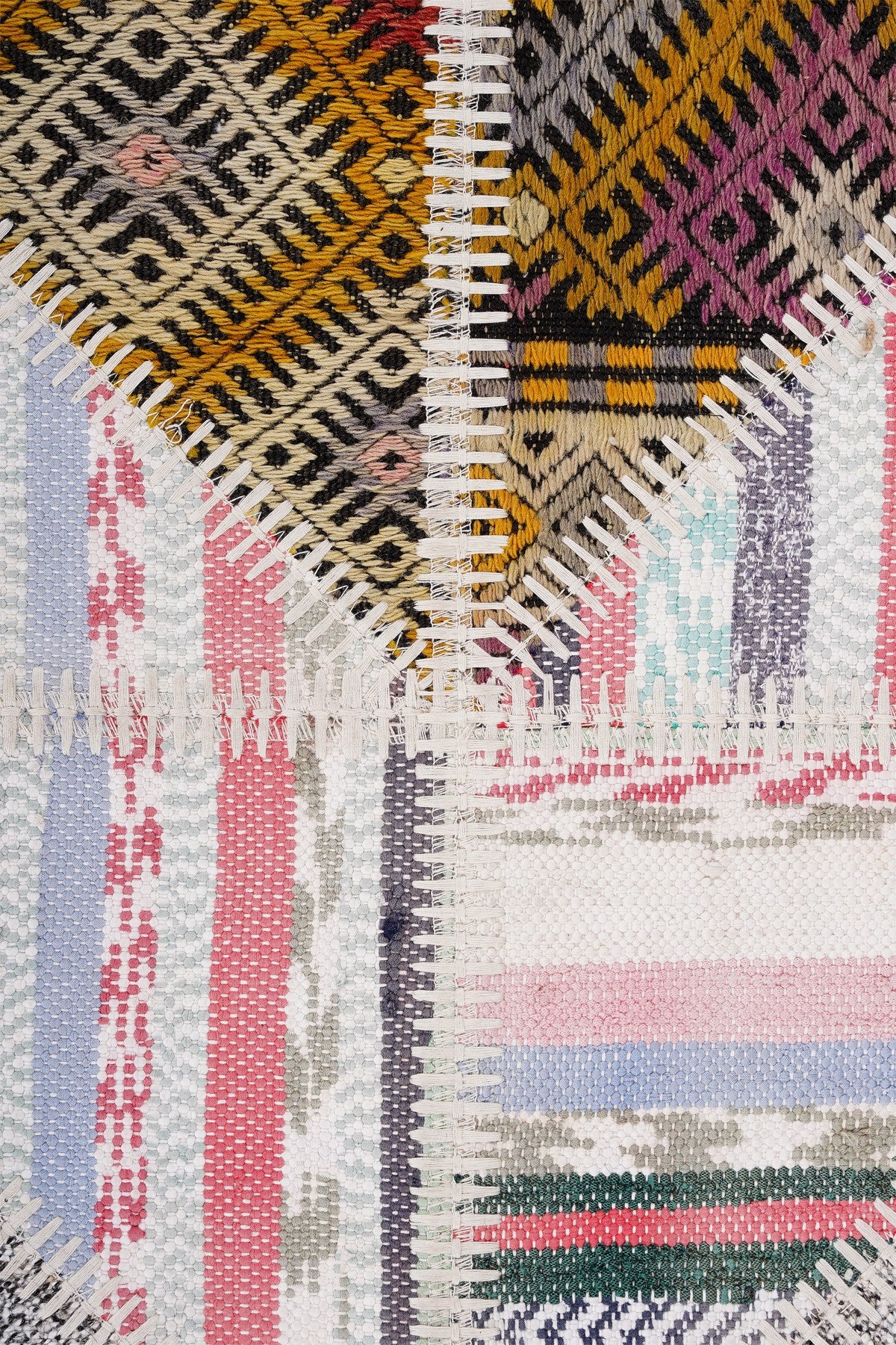 Naar Halı Patchwork El Yapımı Dekoratif Halı — detay 3