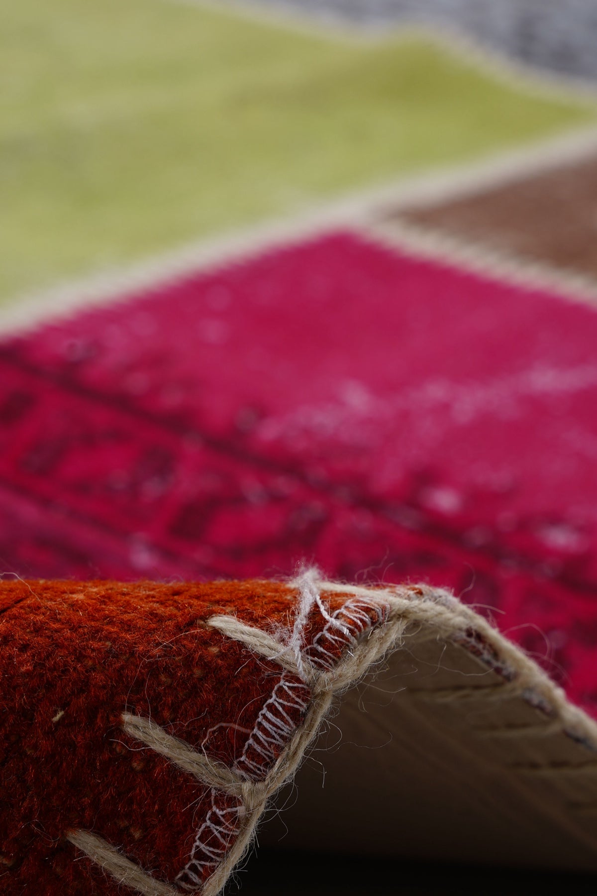 Naar Halı Patchwork El Yapımı Dekoratif Halı — detay 3
