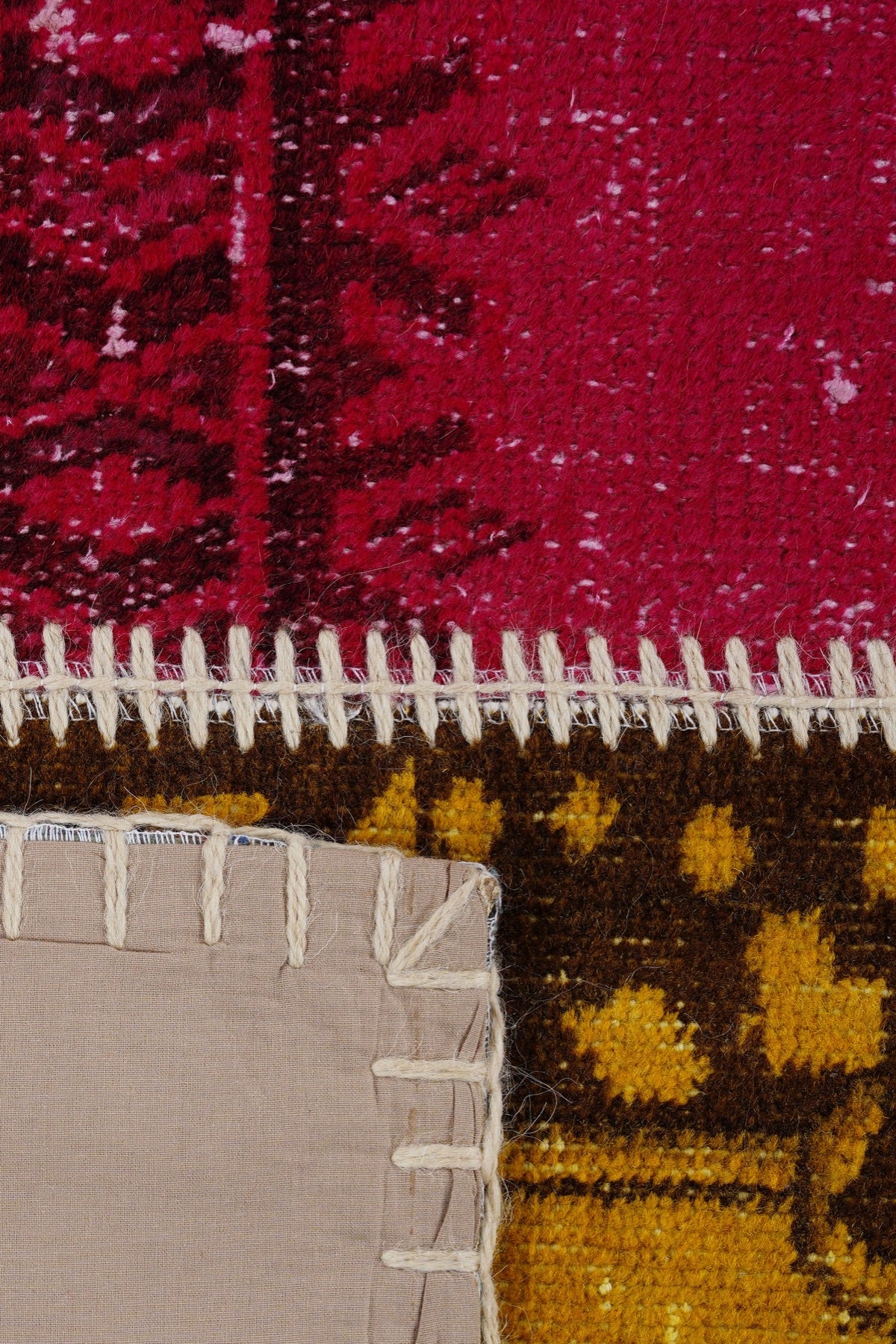 Naar Halı Patchwork El Yapımı Dekoratif Halı — detay 4