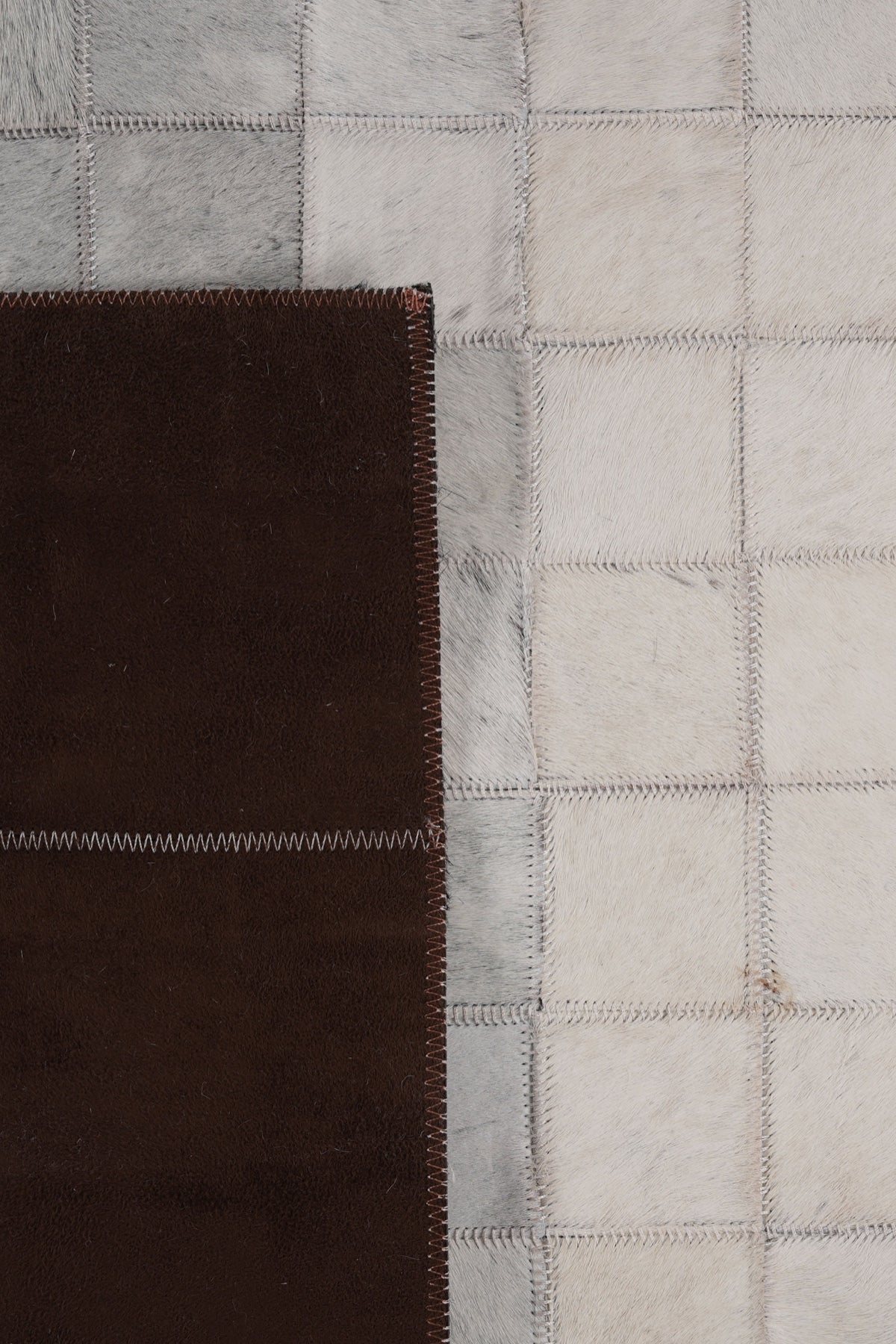 Naar Halı Tay Deri Patchwork El Yapımı Dekoratif Halı — detay 3