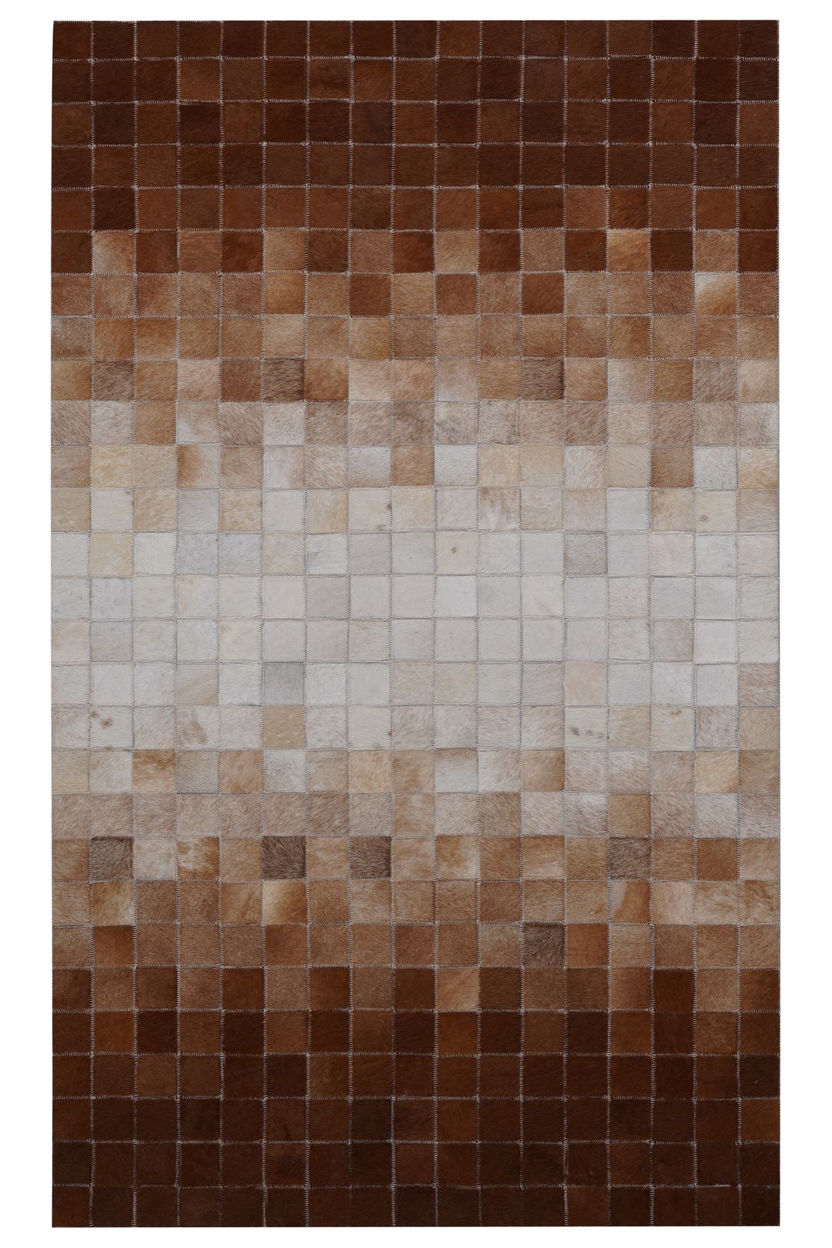 Naar Halı Tay Deri Patchwork El Yapımı Dekoratif Halı — üstten görünüm