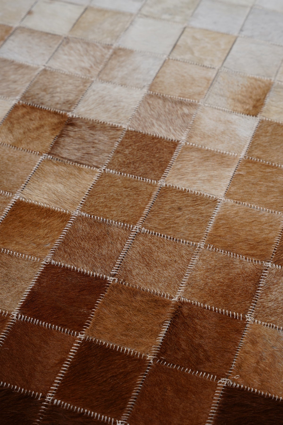 Naar Halı Tay Deri Patchwork El Yapımı Dekoratif Halı — detay 1