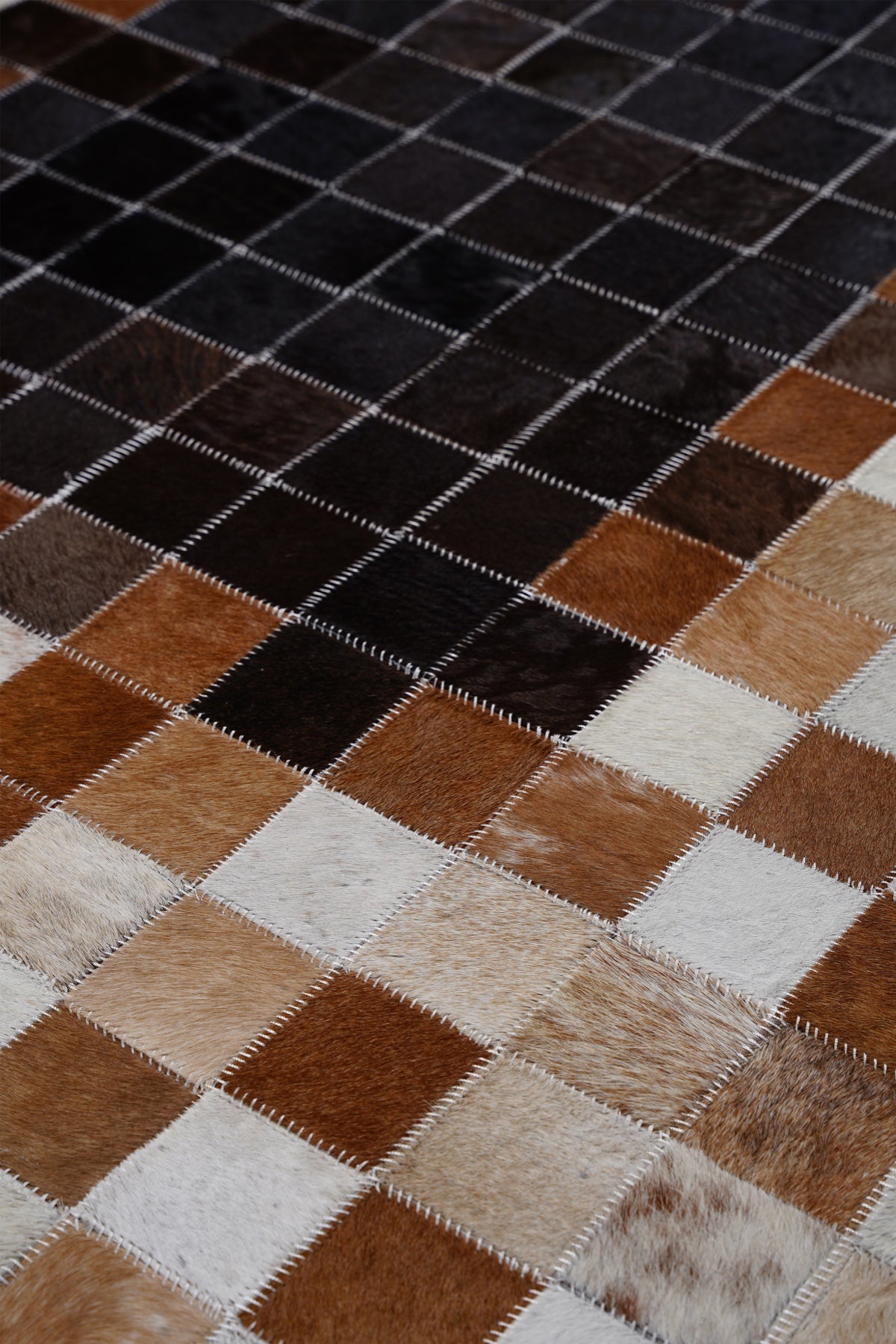 Naar Halı Tay Deri Patchwork El Yapımı Dekoratif Halı — detay 1