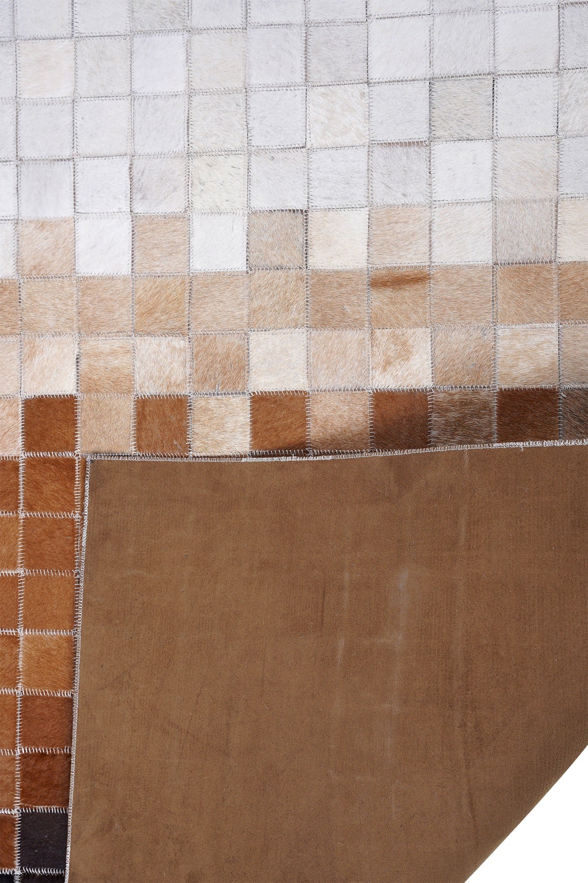 Naar Halı Tay Deri Patchwork El Yapımı Dekoratif Halı — detay 5