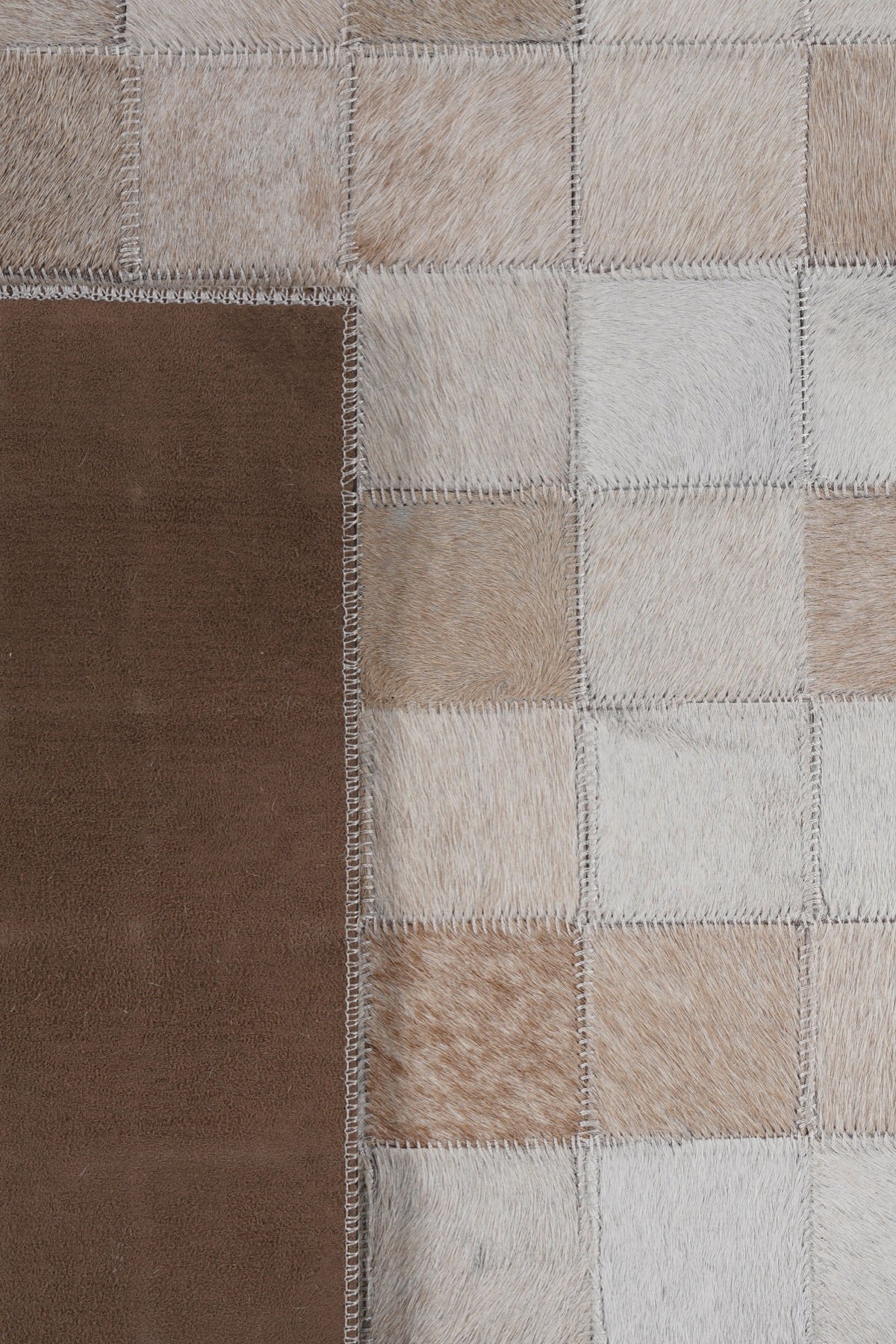 Naar Halı Tay Deri Patchwork El Yapımı Dekoratif Halı — detay 3