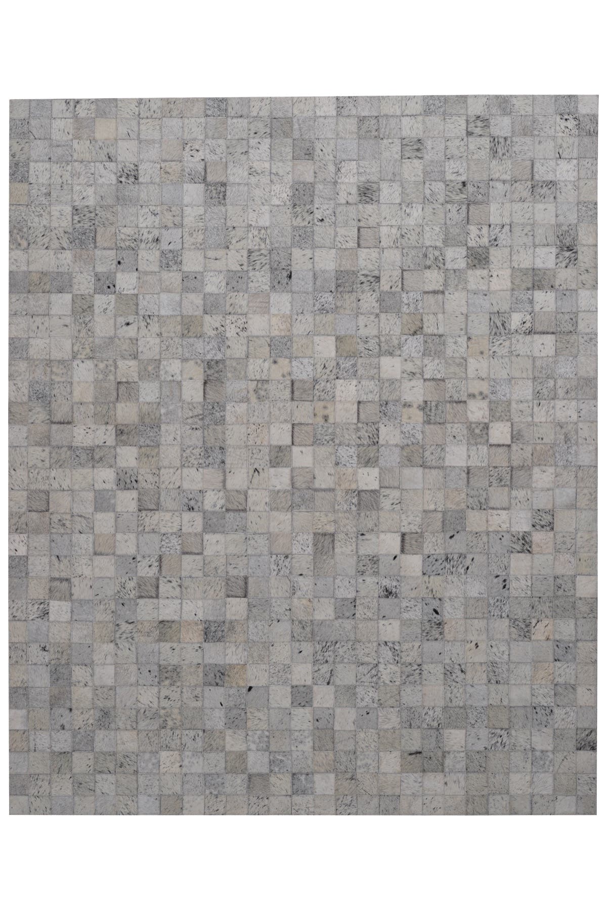 Naar Halı Tay Deri Patchwork El Yapımı Dekoratif Halı — üstten görünüm