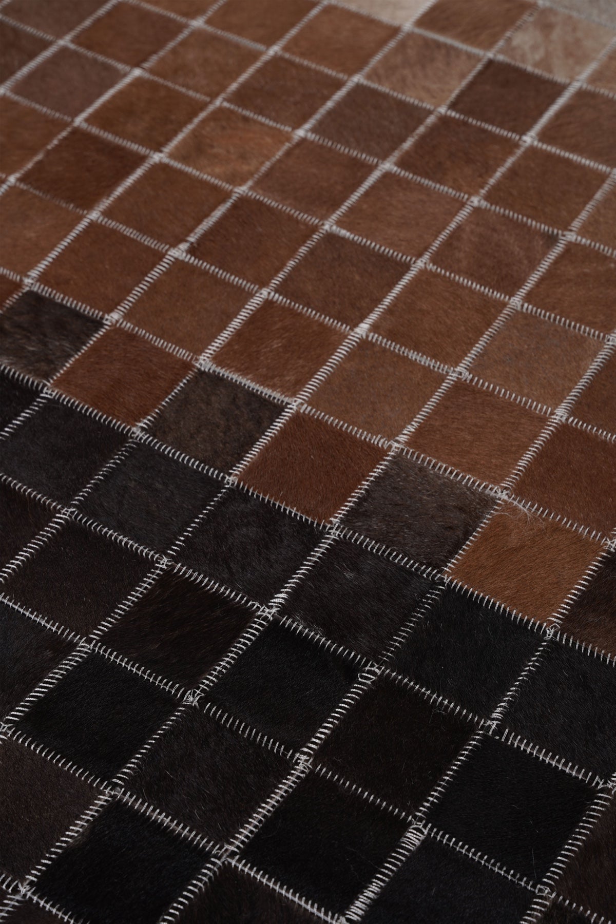Naar Halı Tay Deri Patchwork El Yapımı Dekoratif Halı — detay 1