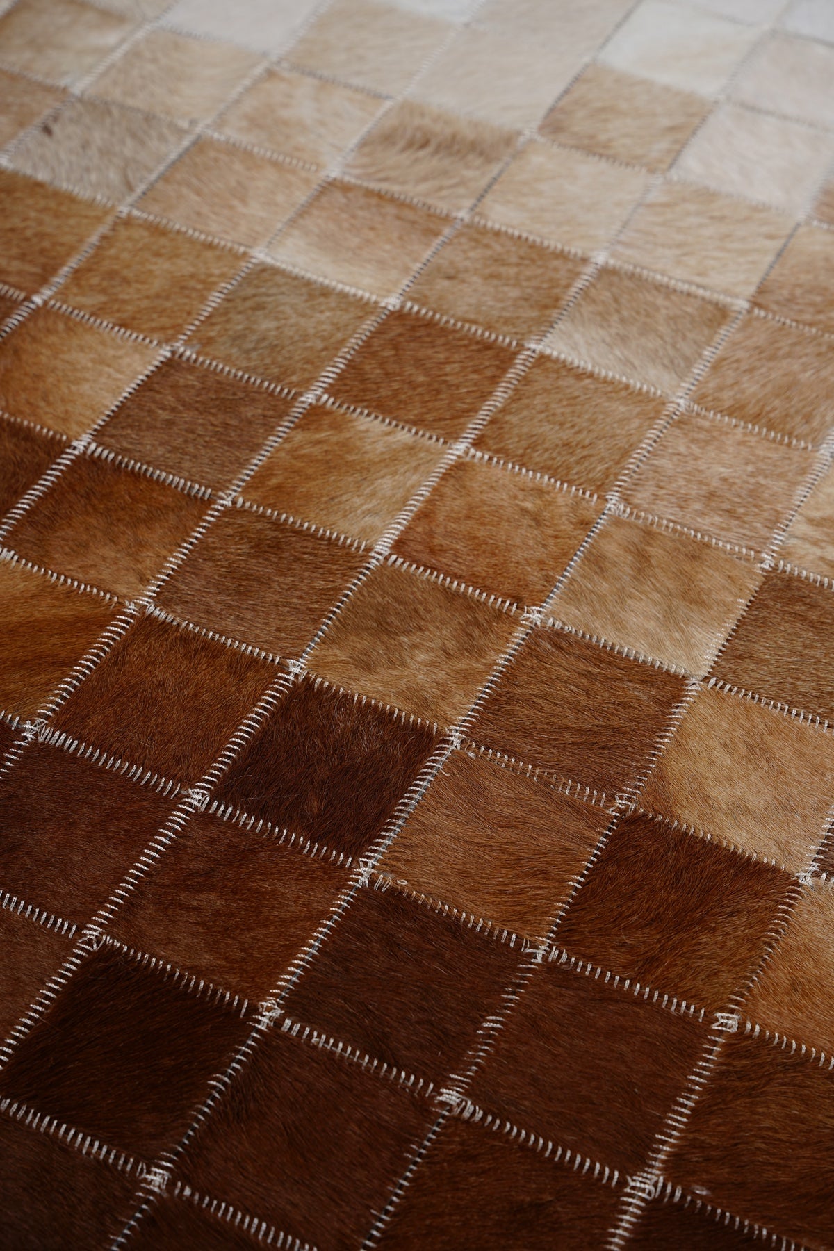 Naar Halı Tay Deri Patchwork El Yapımı Dekoratif Halı — detay 2