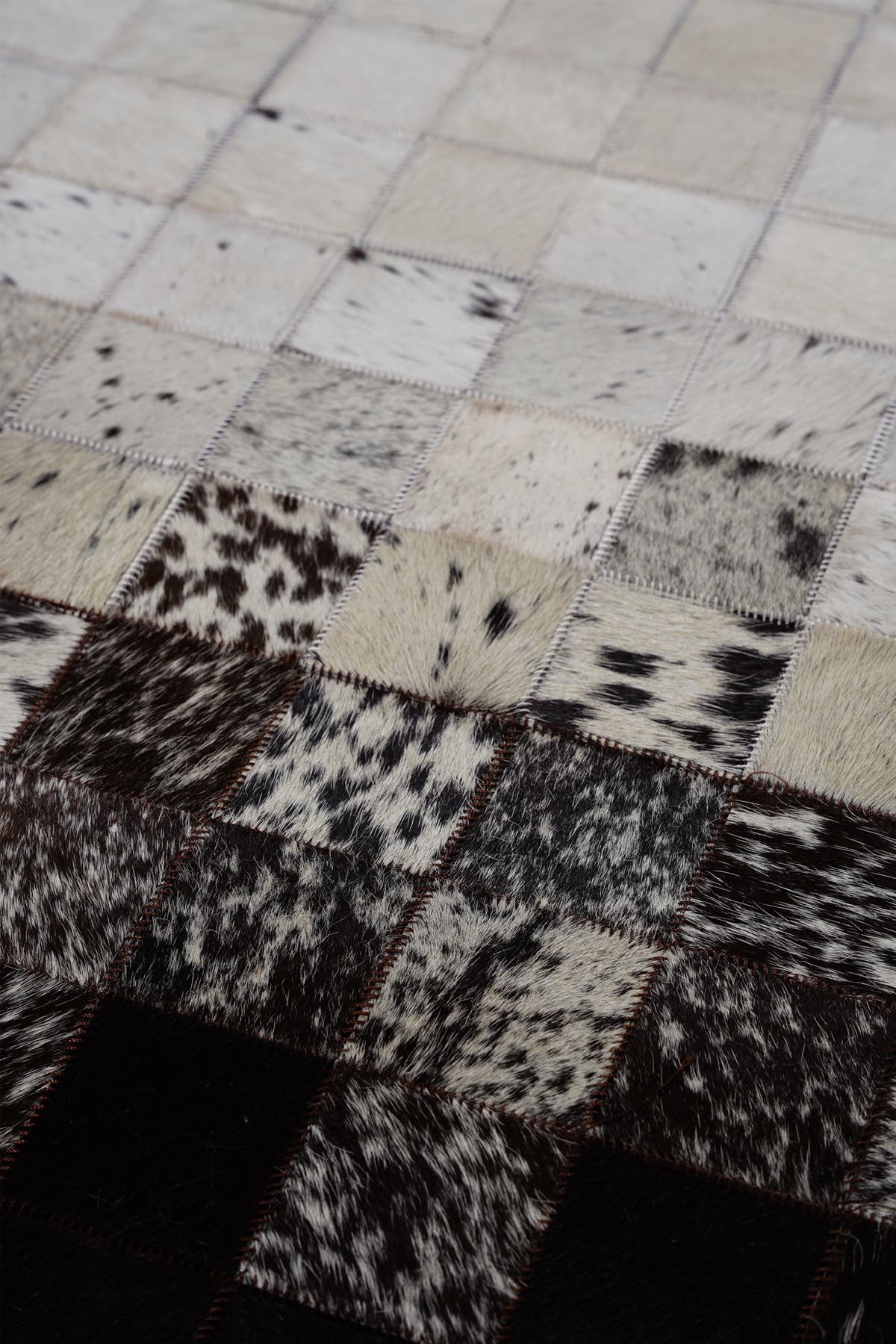 Naar Halı Tay Deri Patchwork El Yapımı Dekoratif Halı — detay 1