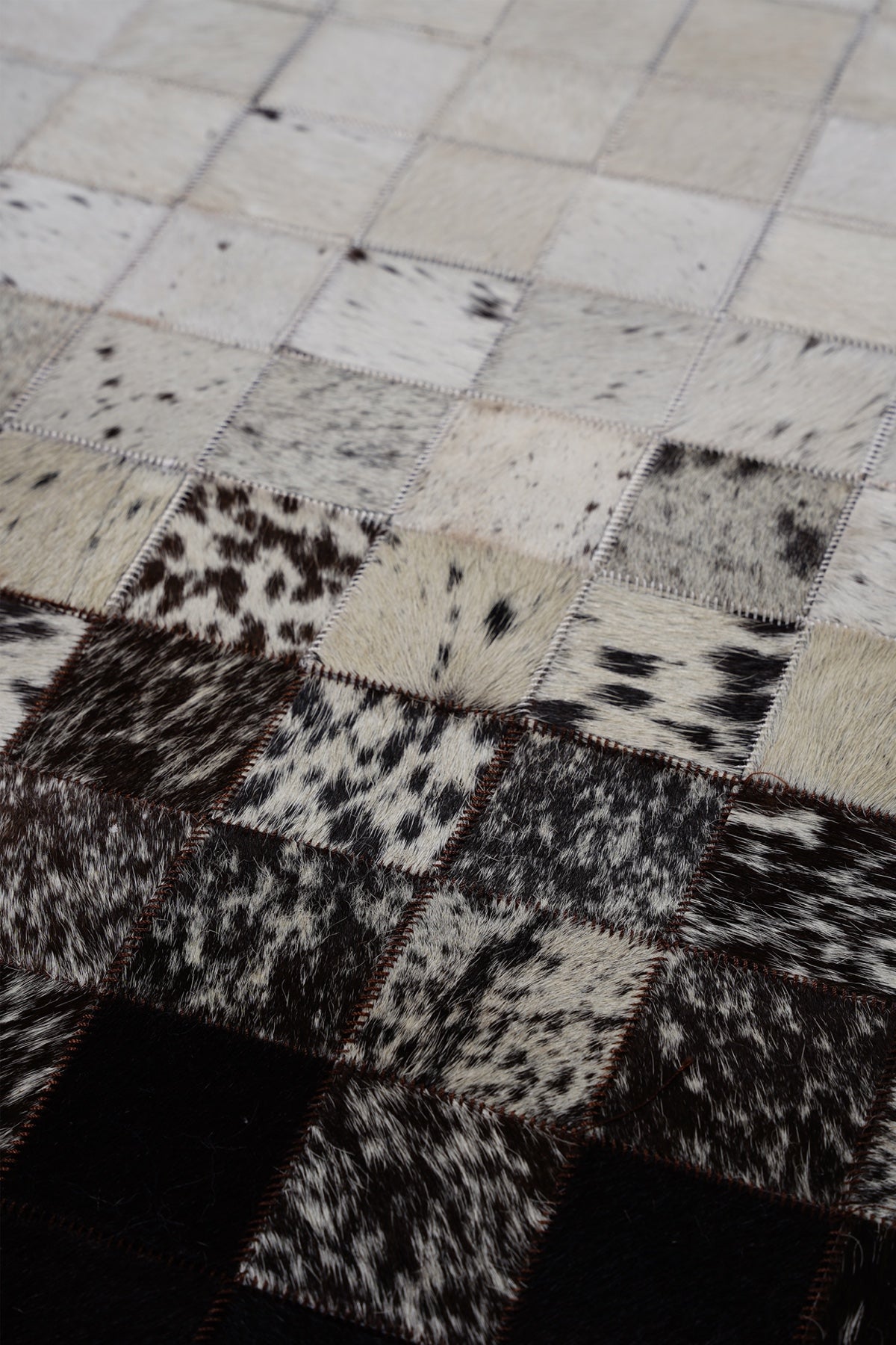Naar Halı Tay Deri Patchwork El Yapımı Dekoratif Halı — detay 1