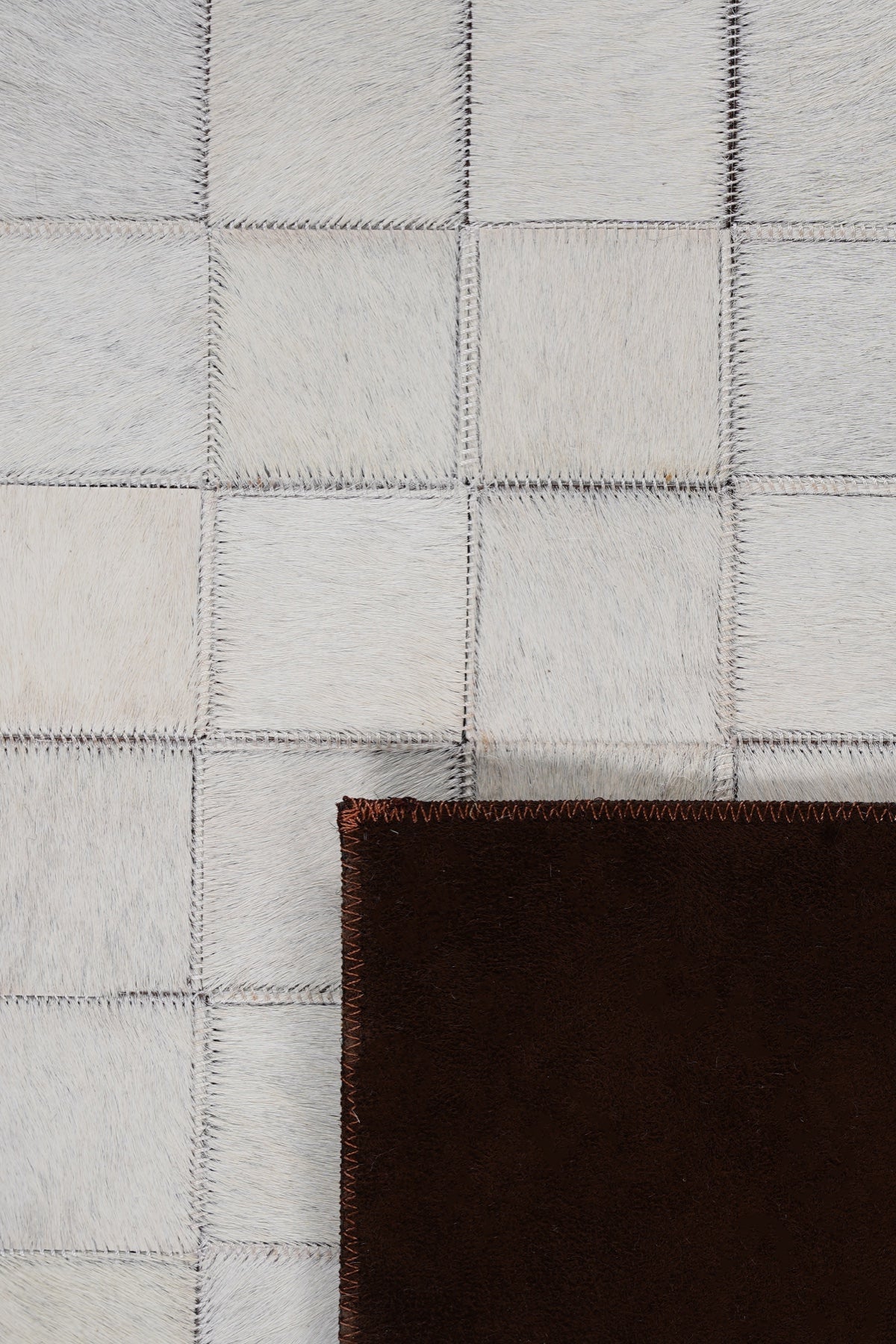Naar Halı Tay Deri Patchwork El Yapımı Dekoratif Halı — detay 3