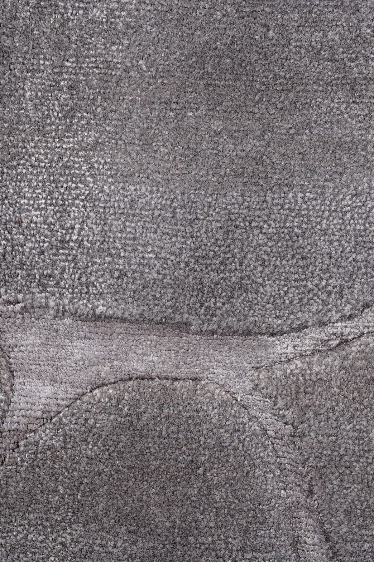 Nepal 3519 El Dokuma Kalın Bambu Halı 175x248 - Gri — detay 1