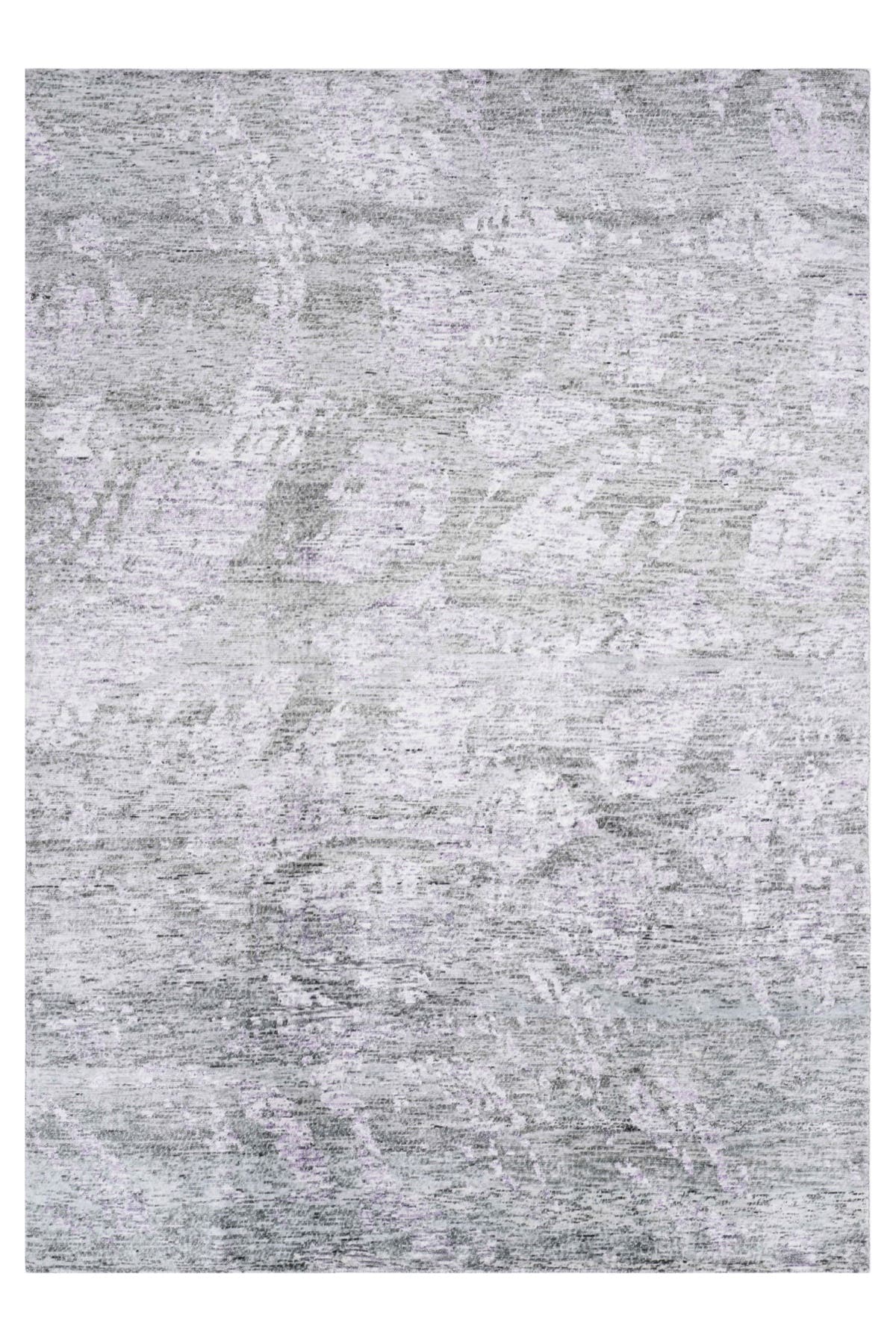 Nepal 3534 El Dokuma Kalın Bambu Halı 170x240 - Gri — üstten görünüm