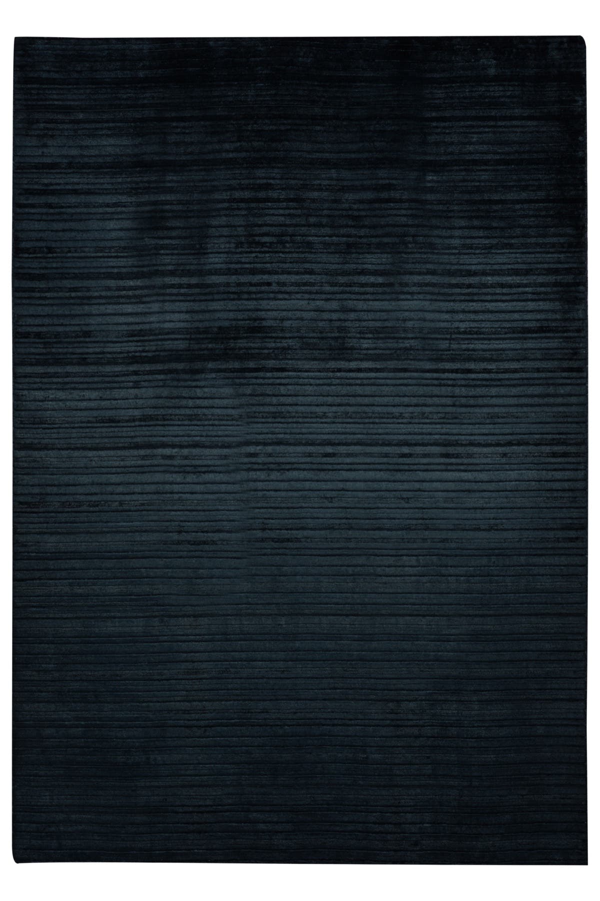 Nepal 3560 El Dokuma Kalın Bambu Halı 170x240 - Lacivert — üstten görünüm