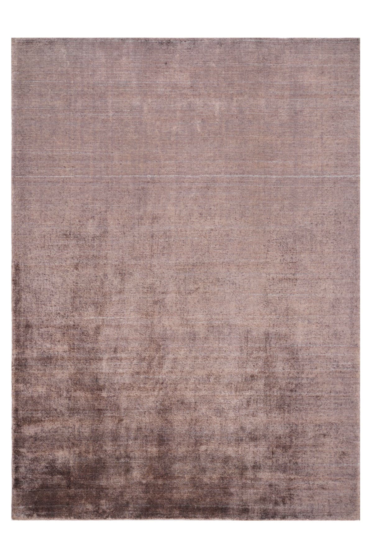 Nepal 3567 El Dokuma Kalın Bambu Halı 170x240 - Kahverengi — üstten görünüm
