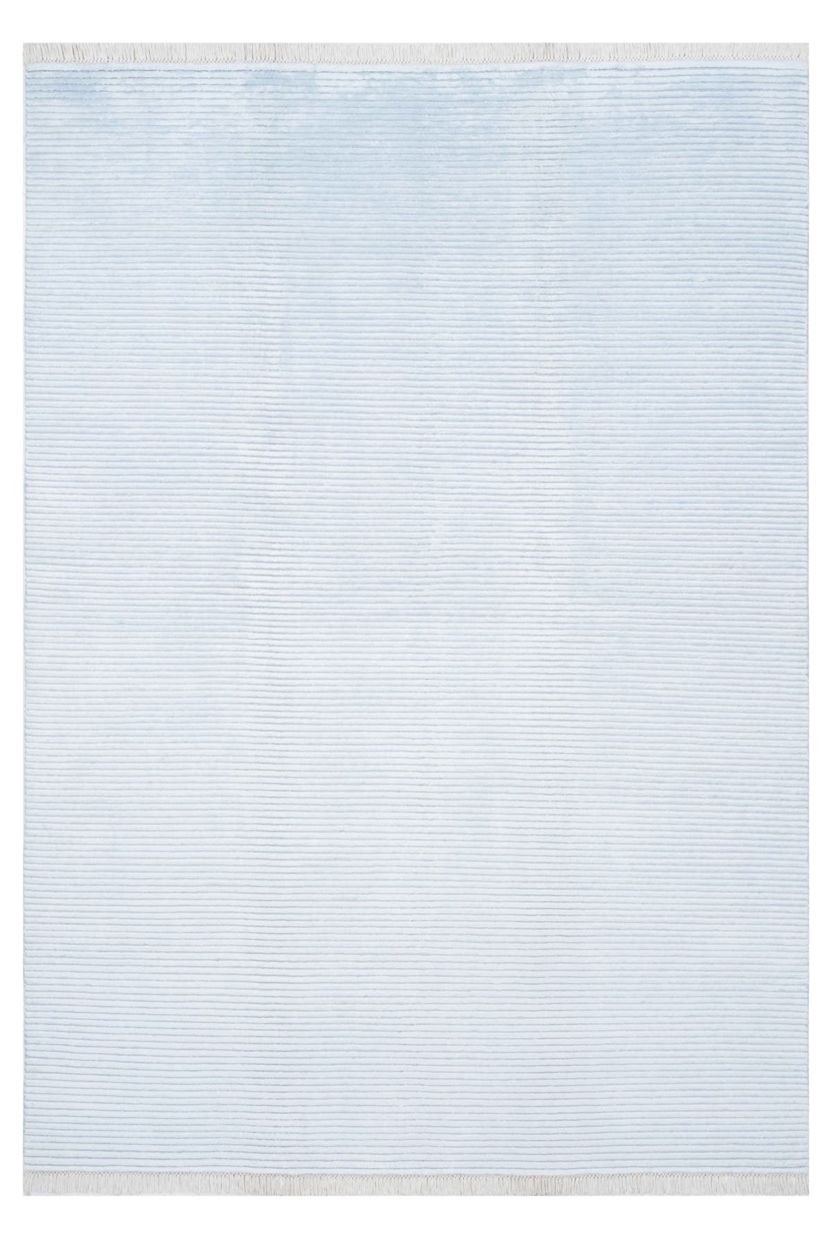 Nepal 3571 El Dokuma Kalın Bambu Halı 170x240 - Mavi — üstten görünüm