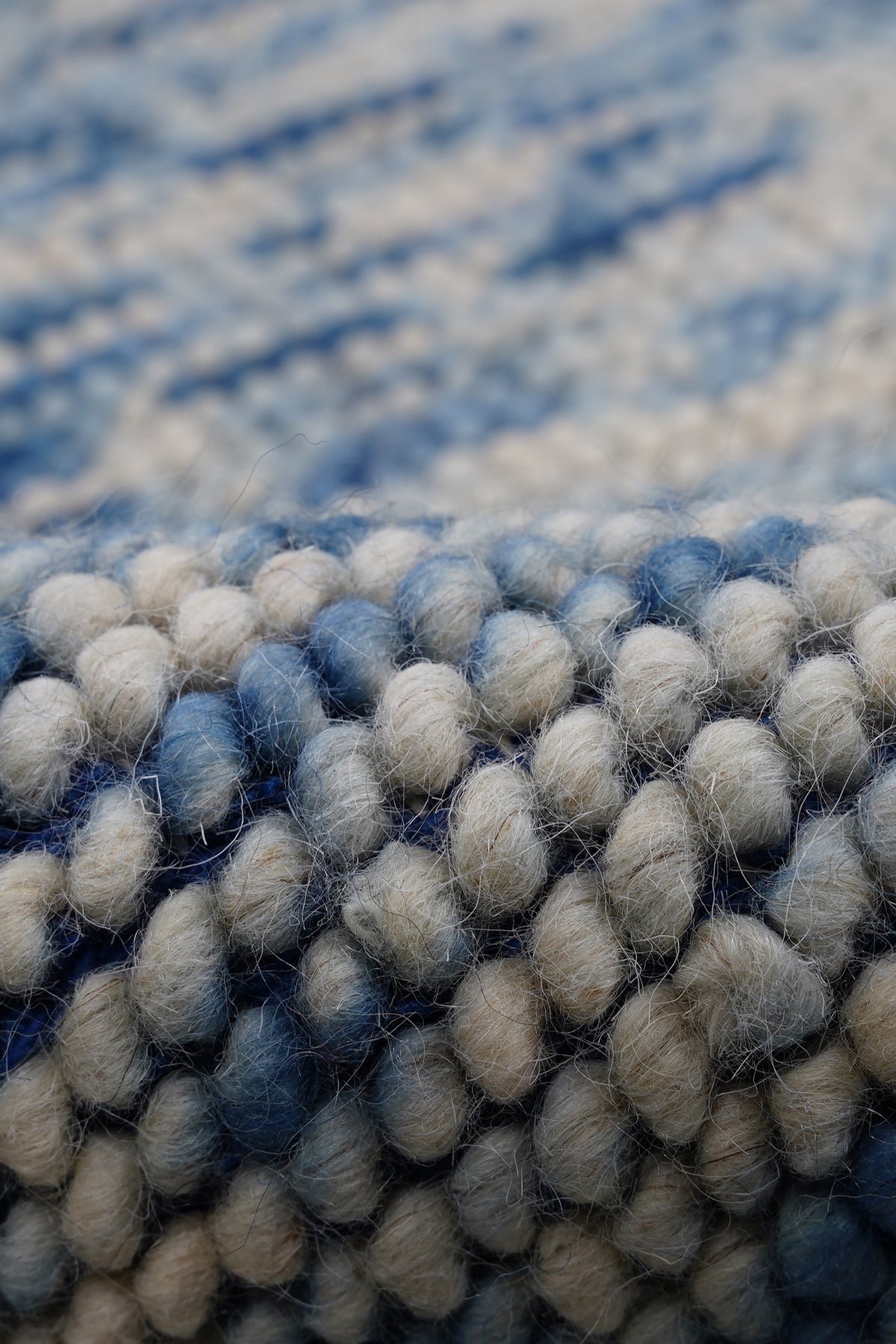 Nepal 3581 El Dokuma Kalın Yün Kilim — detay 4