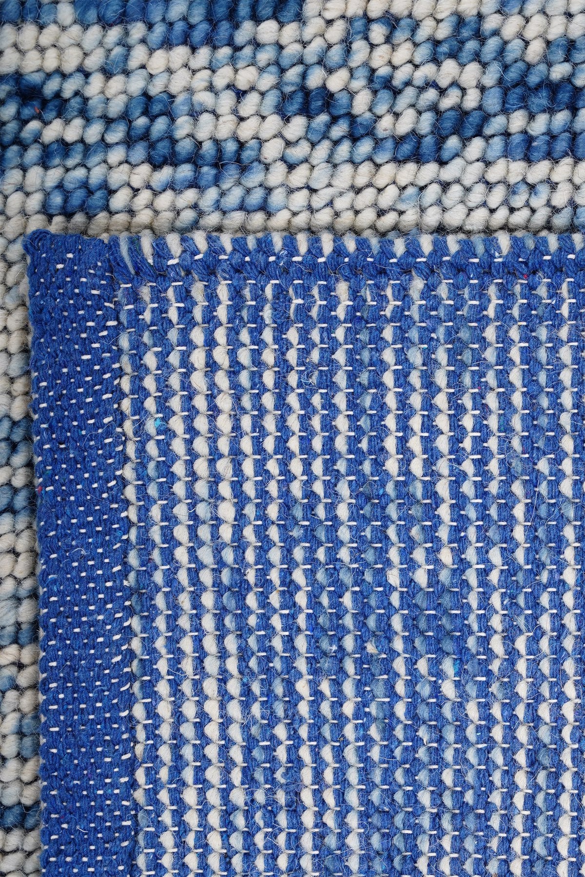 Nepal 3581 El Dokuma Kalın Yün Kilim — detay 5