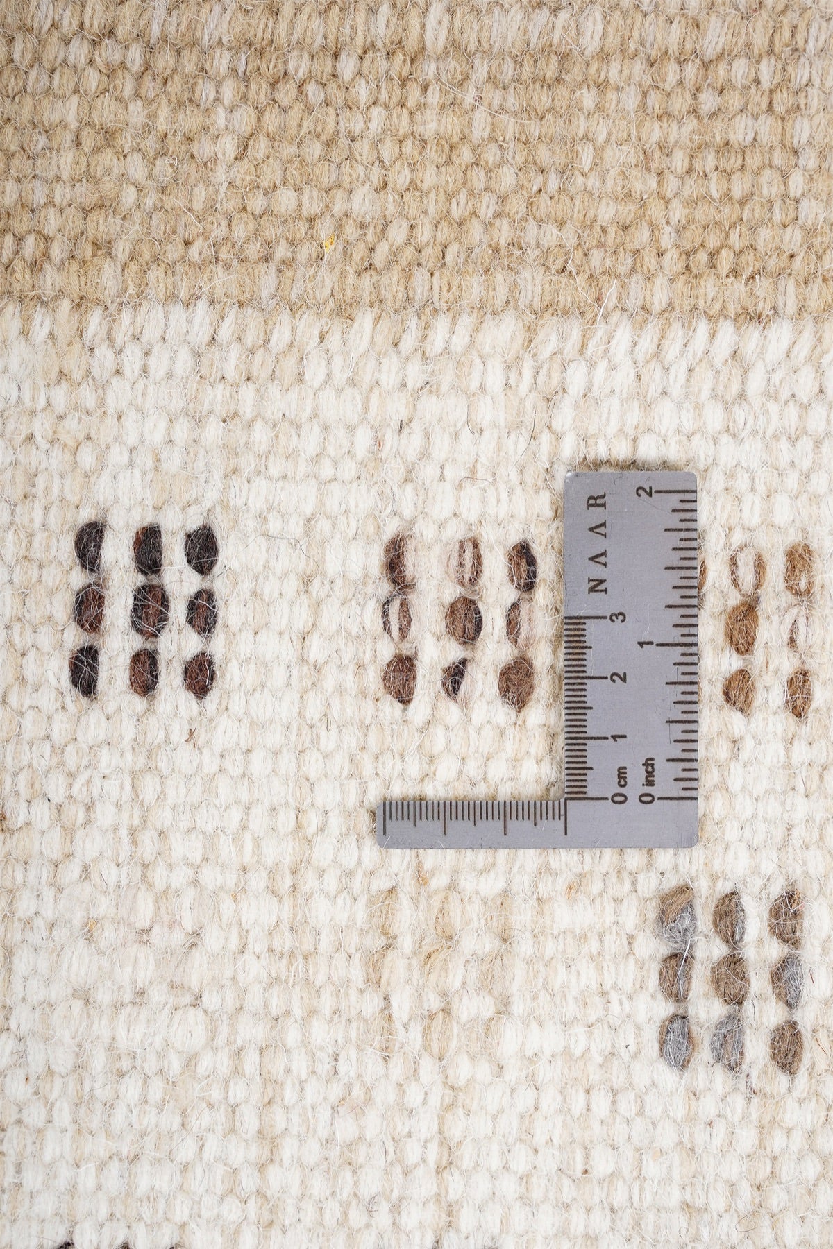 Nepal 3587 El Dokuma Kalın Yün Kilim — detay 5