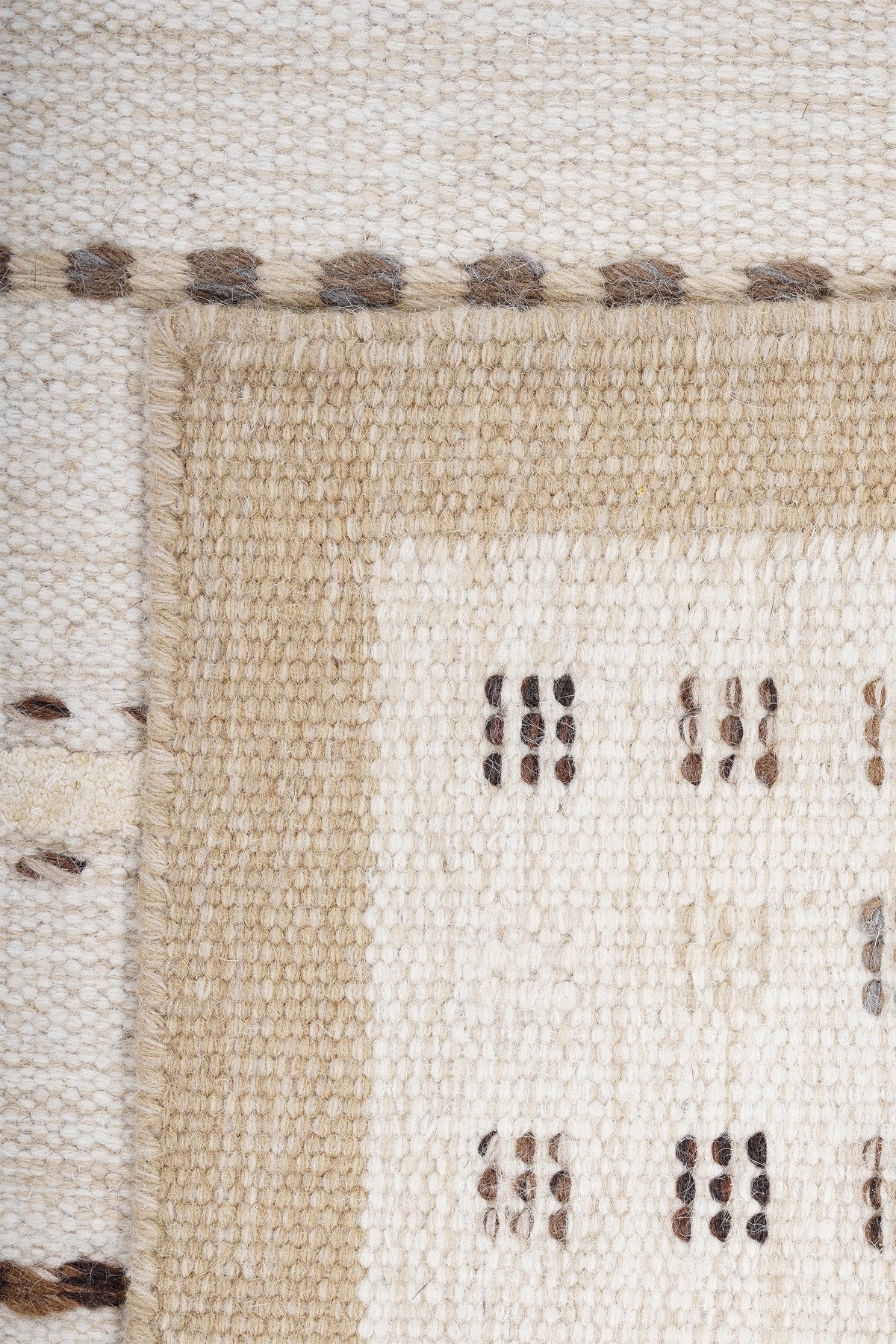Nepal 3587 El Dokuma Kalın Yün Kilim — detay 4