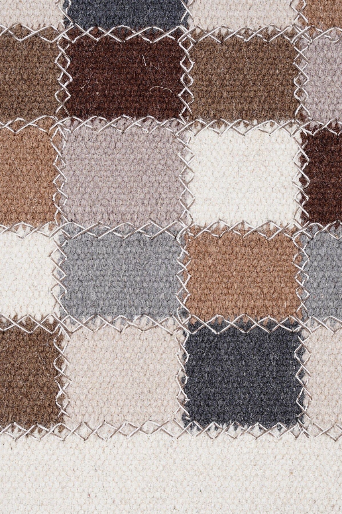 Nepal 3589 El Dokuma Kalın Yün Kilim — detay 2