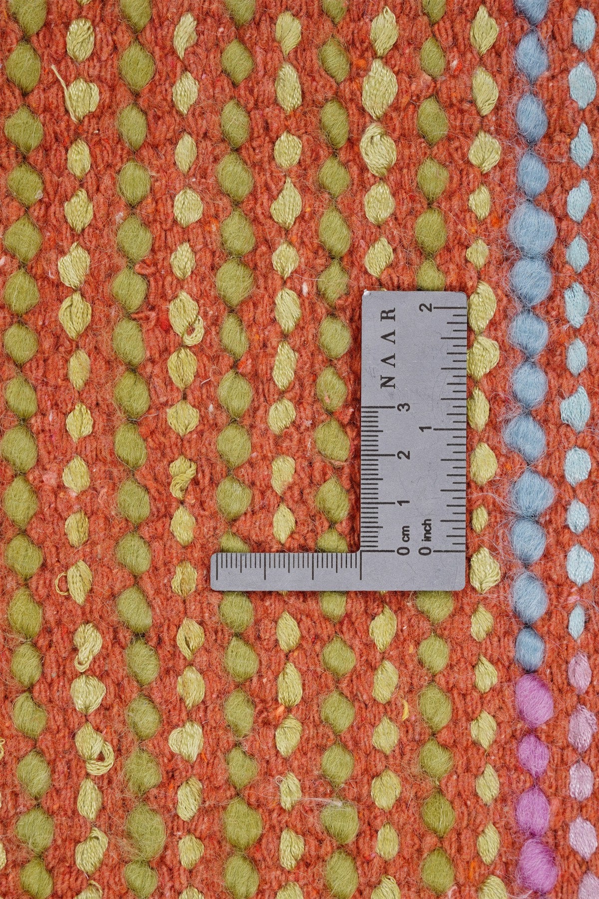 Nepal 3590 El Dokuma Kalın Yün Kilim — detay 6