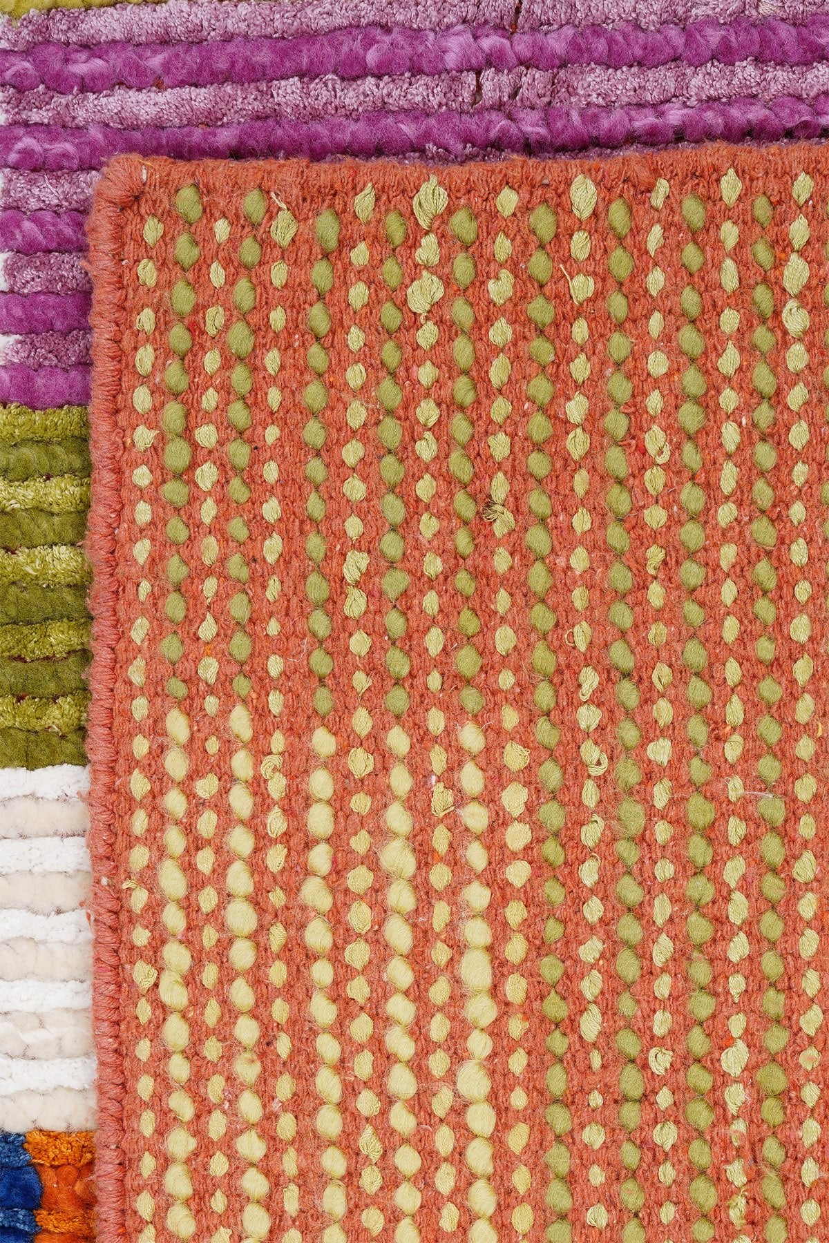 Nepal 3590 El Dokuma Kalın Yün Kilim — detay 1