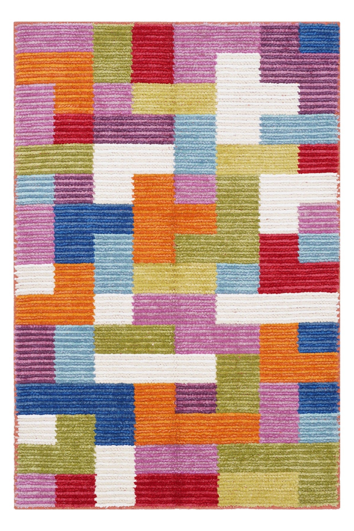 Nepal 3590 El Dokuma Kalın Yün Kilim — üstten görünüm