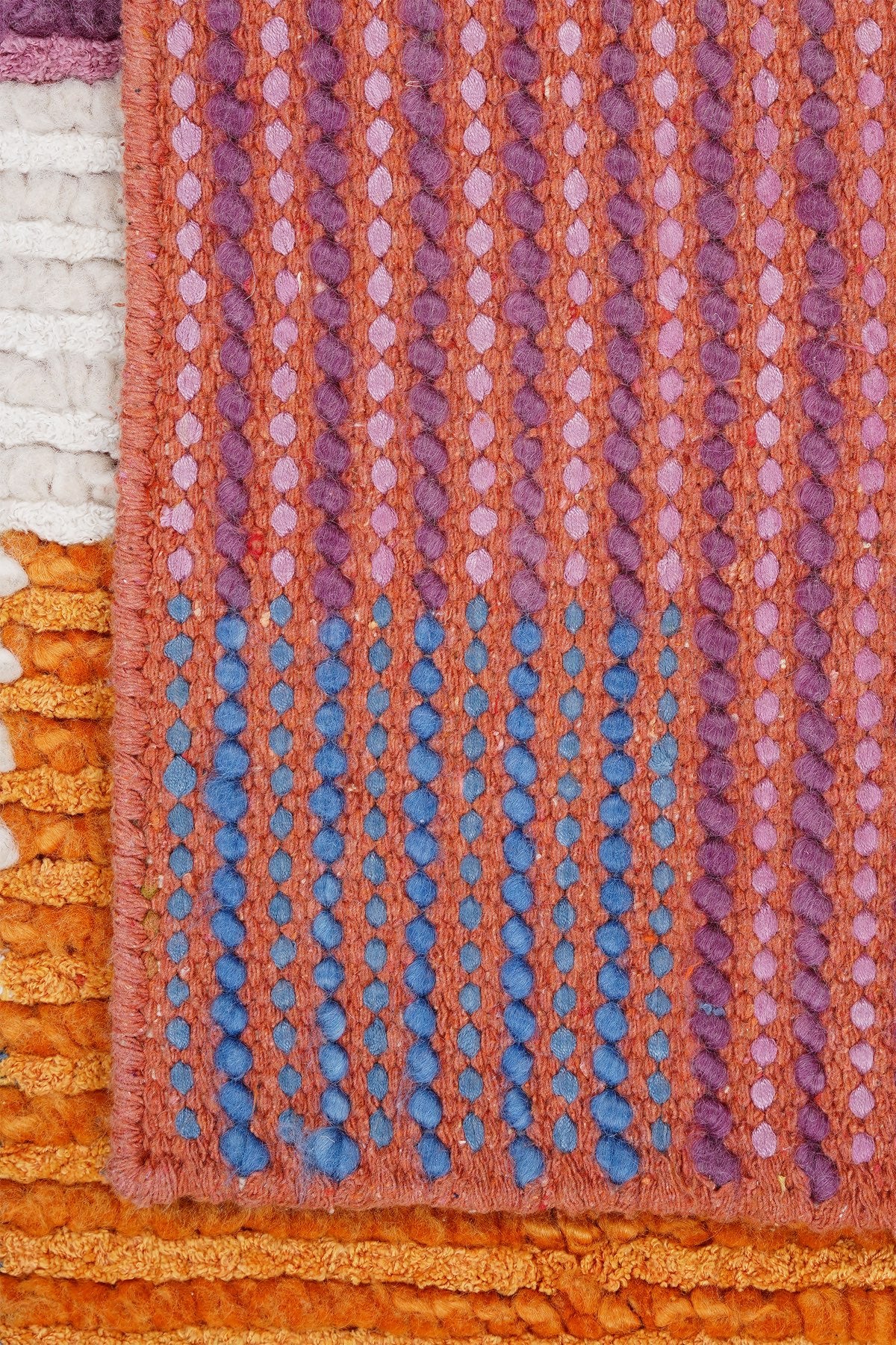Nepal 3592 El Dokuma Kalın Yün Kilim — detay 5