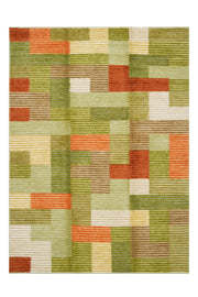 Nepal 3596 El Dokuma Kalın Yün Kilim — üstten görünüm