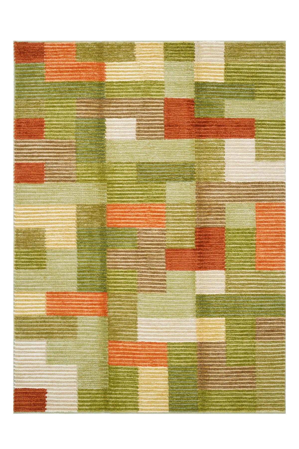 Nepal 3596 El Dokuma Kalın Yün Kilim — üstten görünüm
