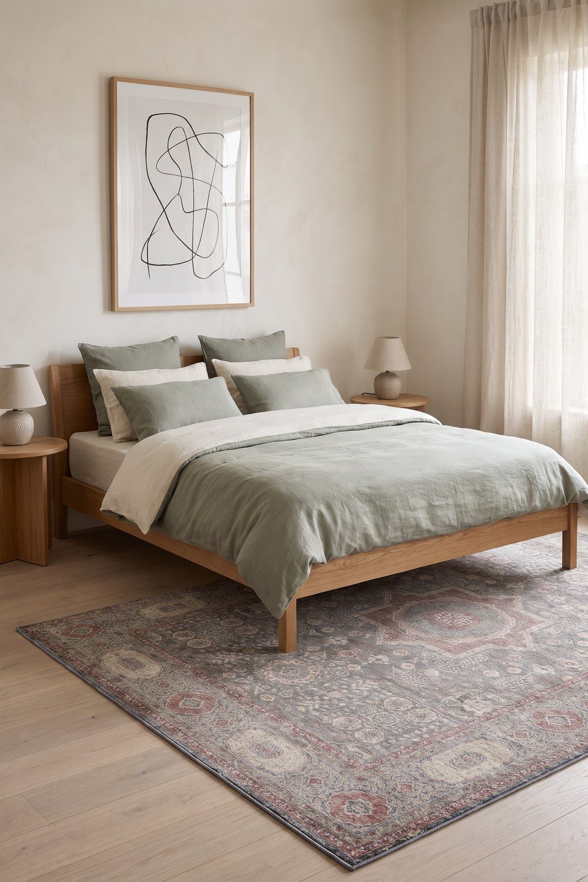 Naar Patina 6014 Bambu Yatak Odası Halısı