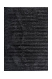 Ravi 1703A Antrasit Kaymaz Taban Yıkanabilir Yumuşak Dokulu Kilim — üstten görünüm