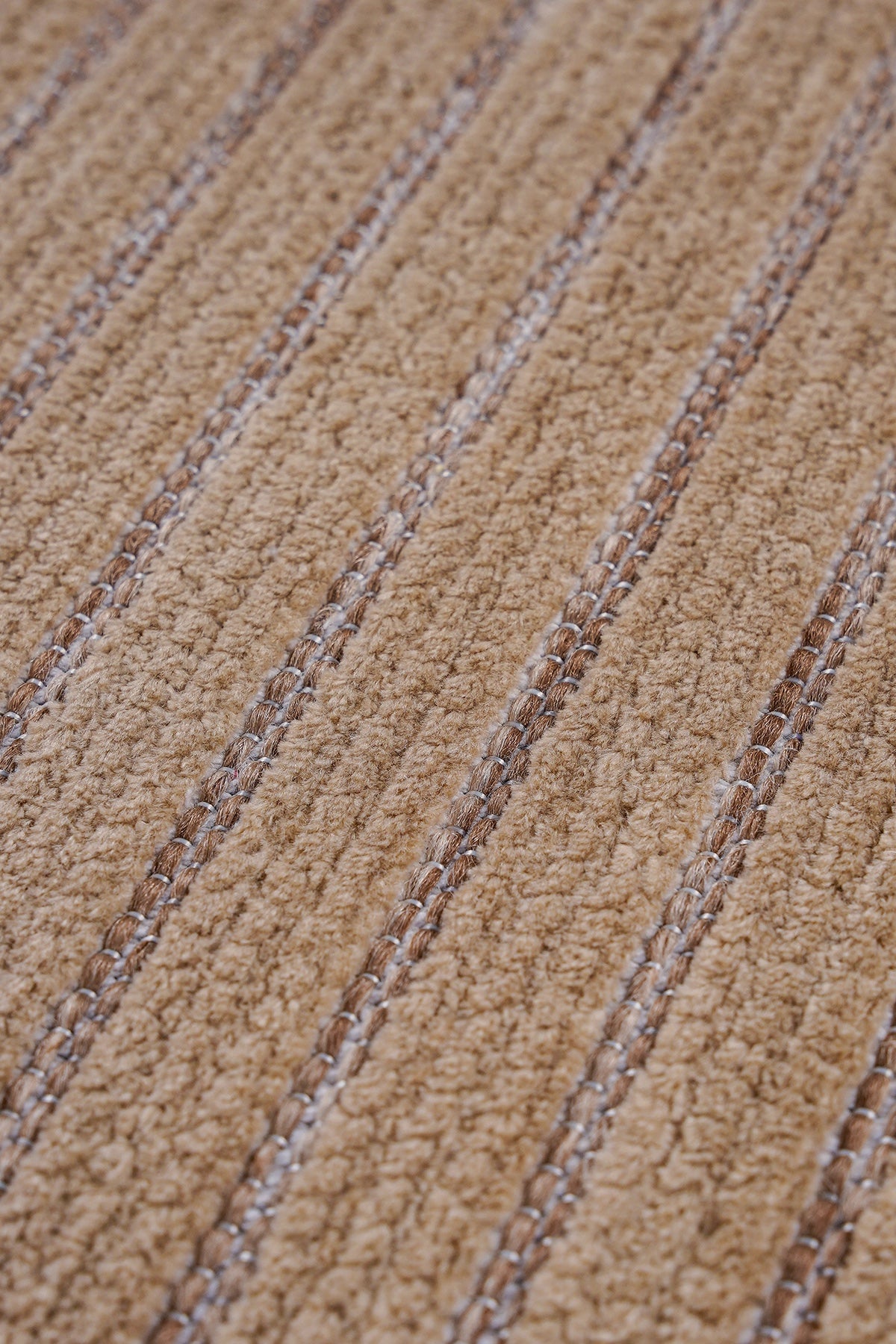 Ravi 1704A Bej Kaymaz Taban Yıkanabilir Yumuşak Dokulu Kilim — detay 4