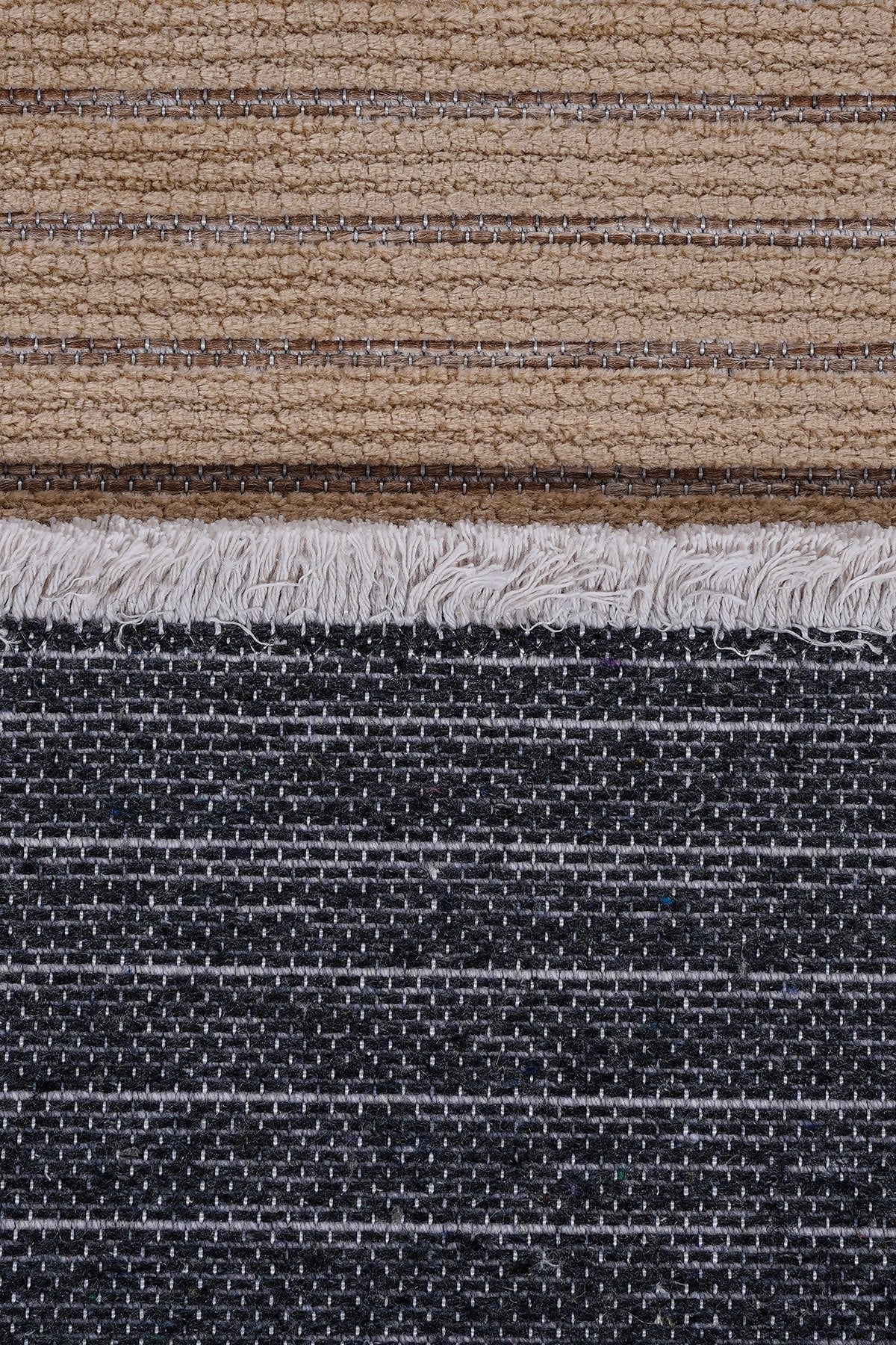 Ravi 1704A Bej Kaymaz Taban Yıkanabilir Yumuşak Dokulu Kilim — detay 3