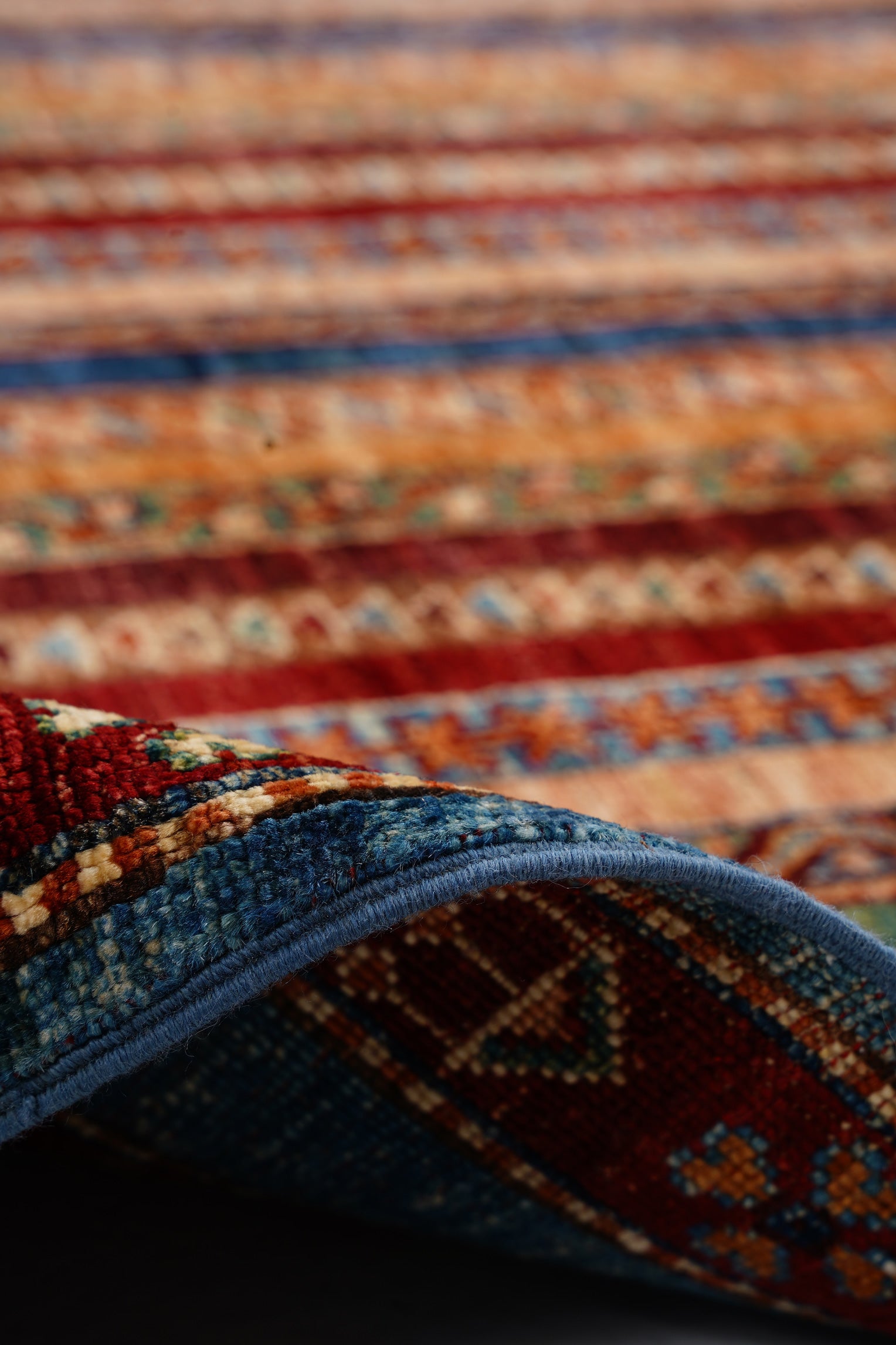 RHMN Afgan Orjin El Dokuma Yün Halı — detay 4