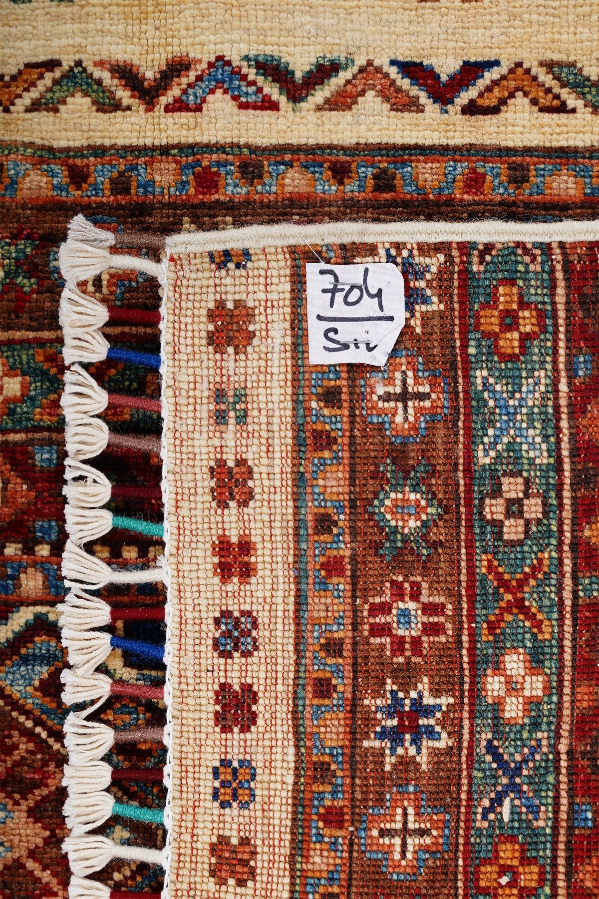 SHB Afgan Orjin El Dokuma Yün Halı — detay 4