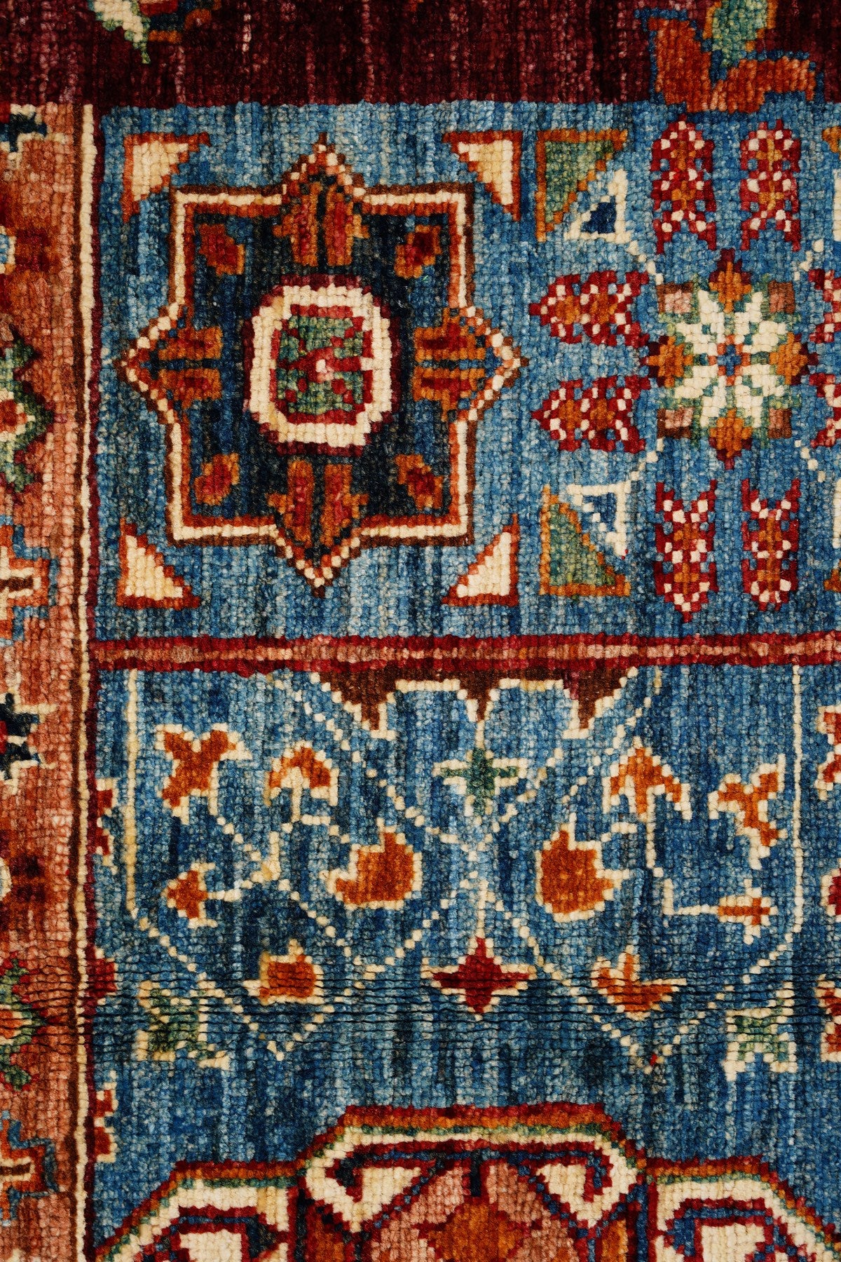 SHB Afgan Orjin El Dokuma Yün Halı — detay 3