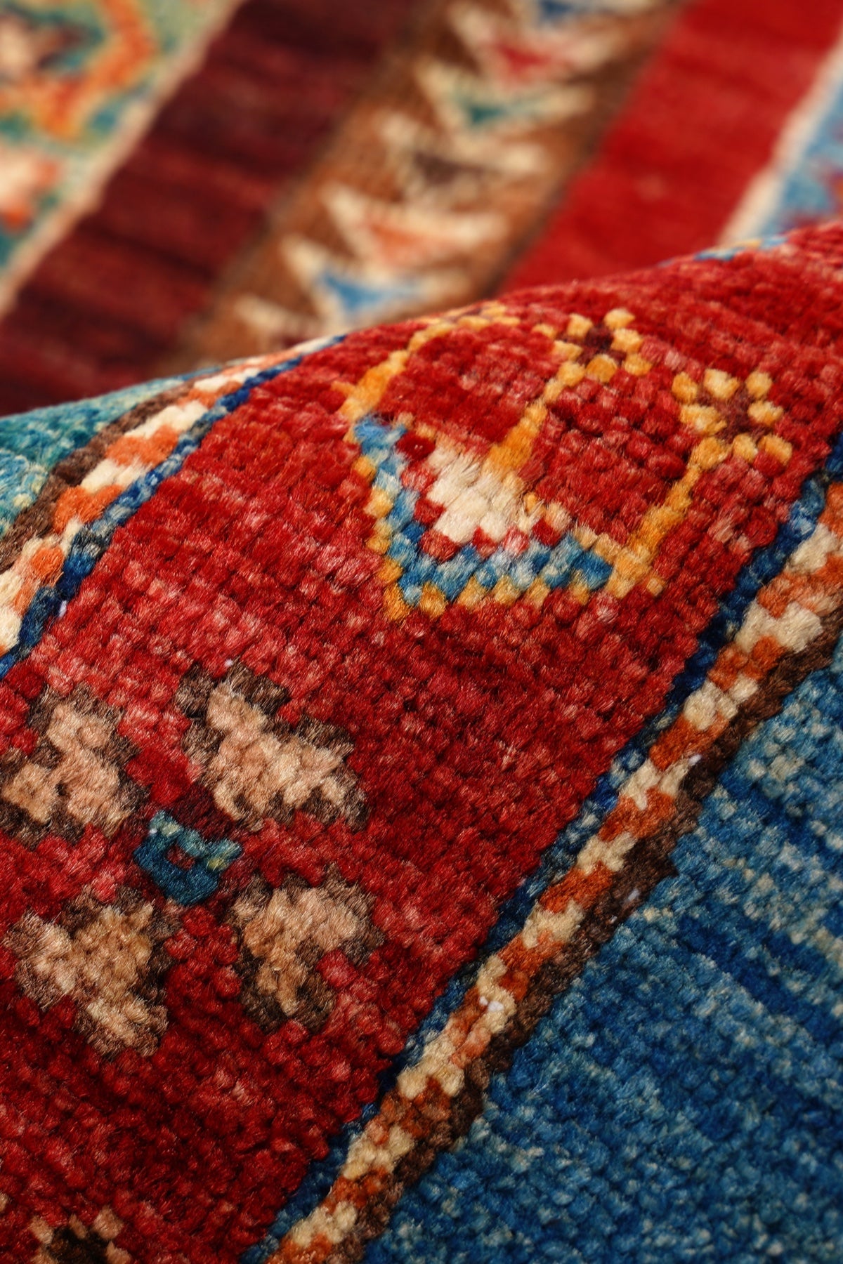 SHB Afgan Orjin El Dokuma Yün Halı — detay 3